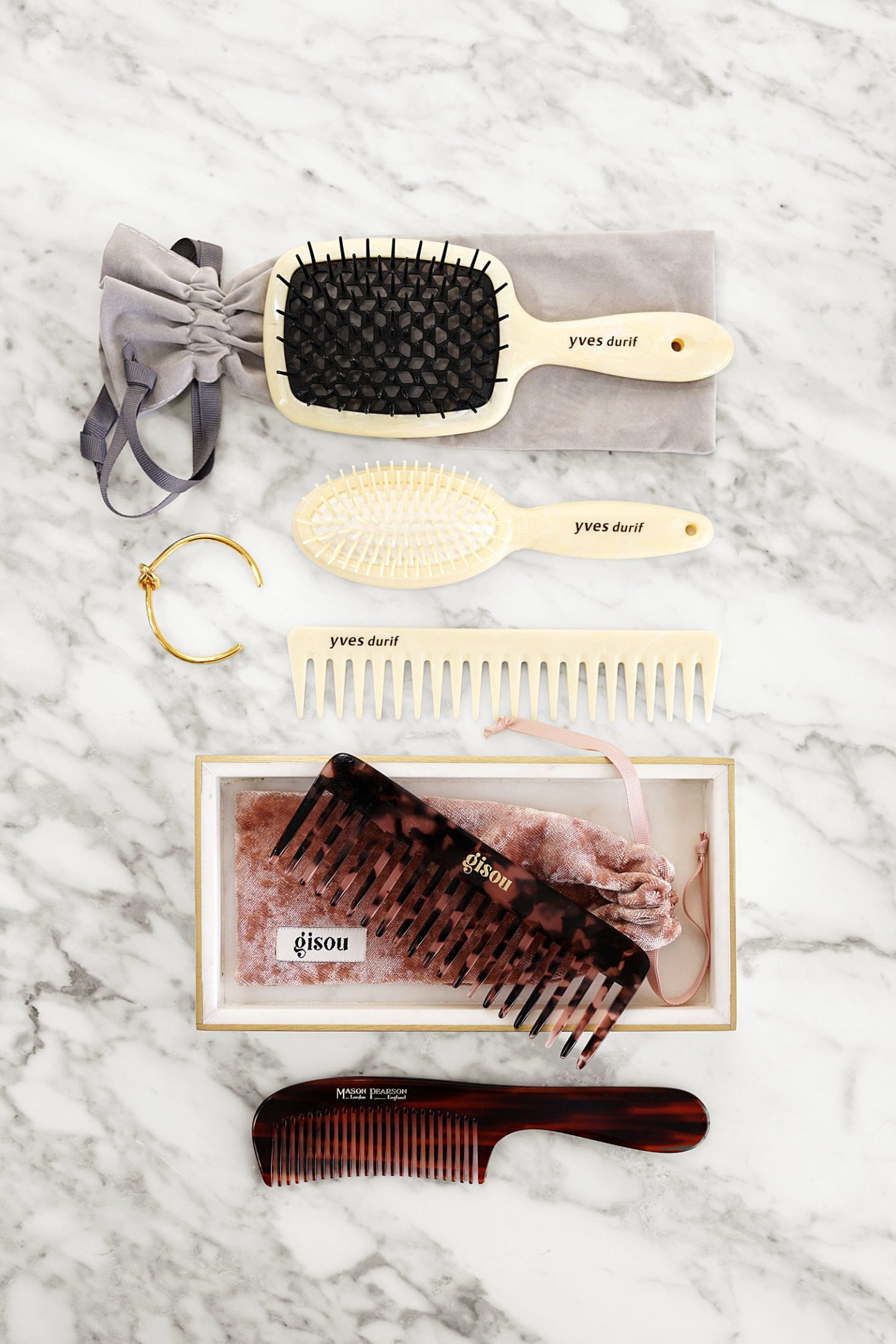 Best Brushes and Combs, Yves Durif, Gisou and Mason Pearson