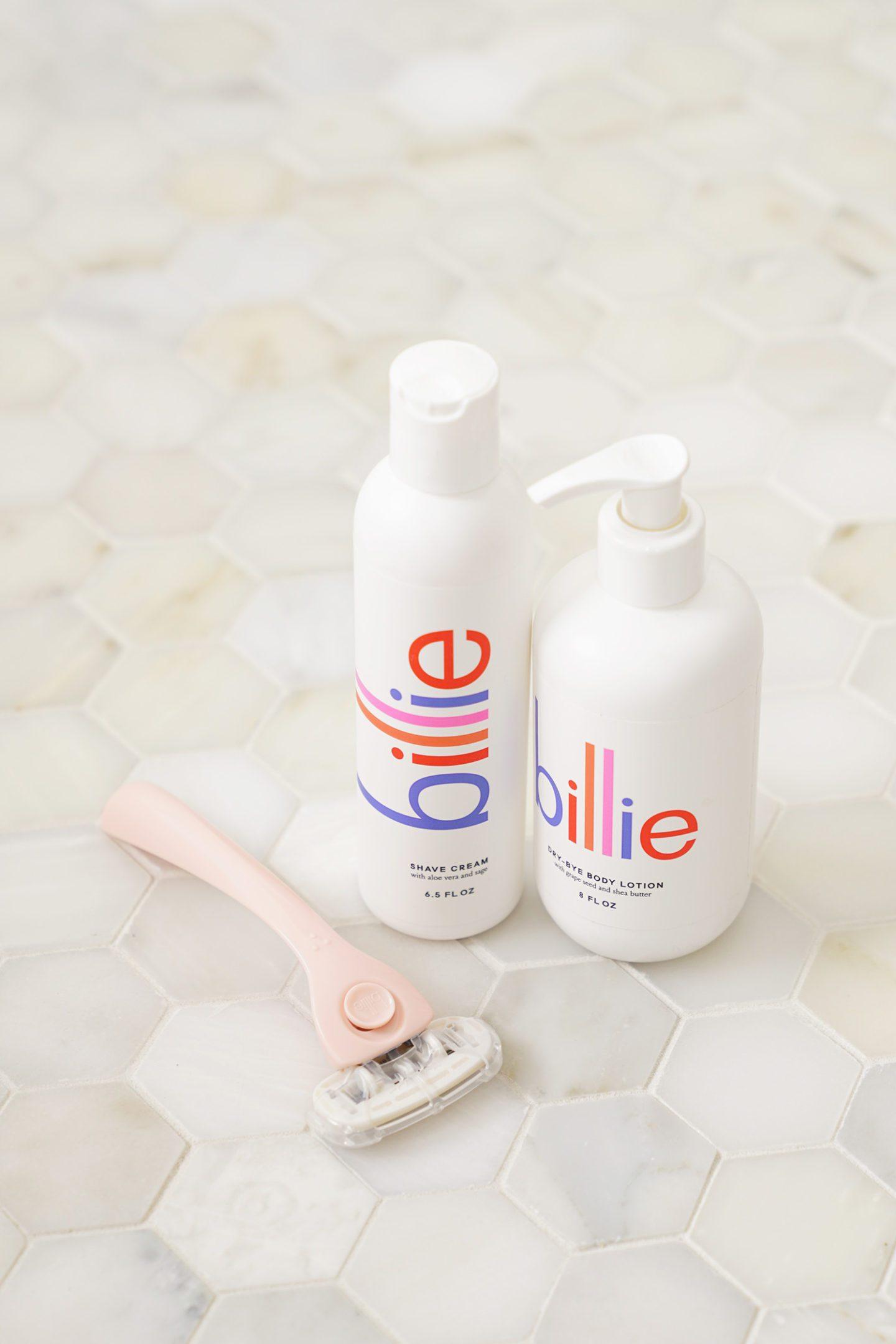 Billie Razor, Shave Cream and Dry-Bye Lotion Review via The Beauty look book