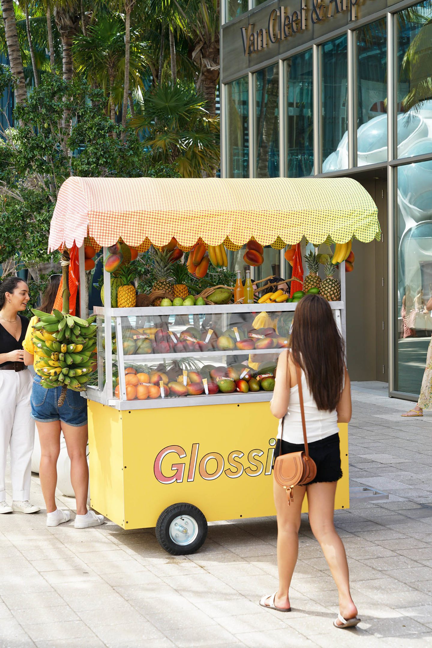 Glossier Mango Cart Miami Design District