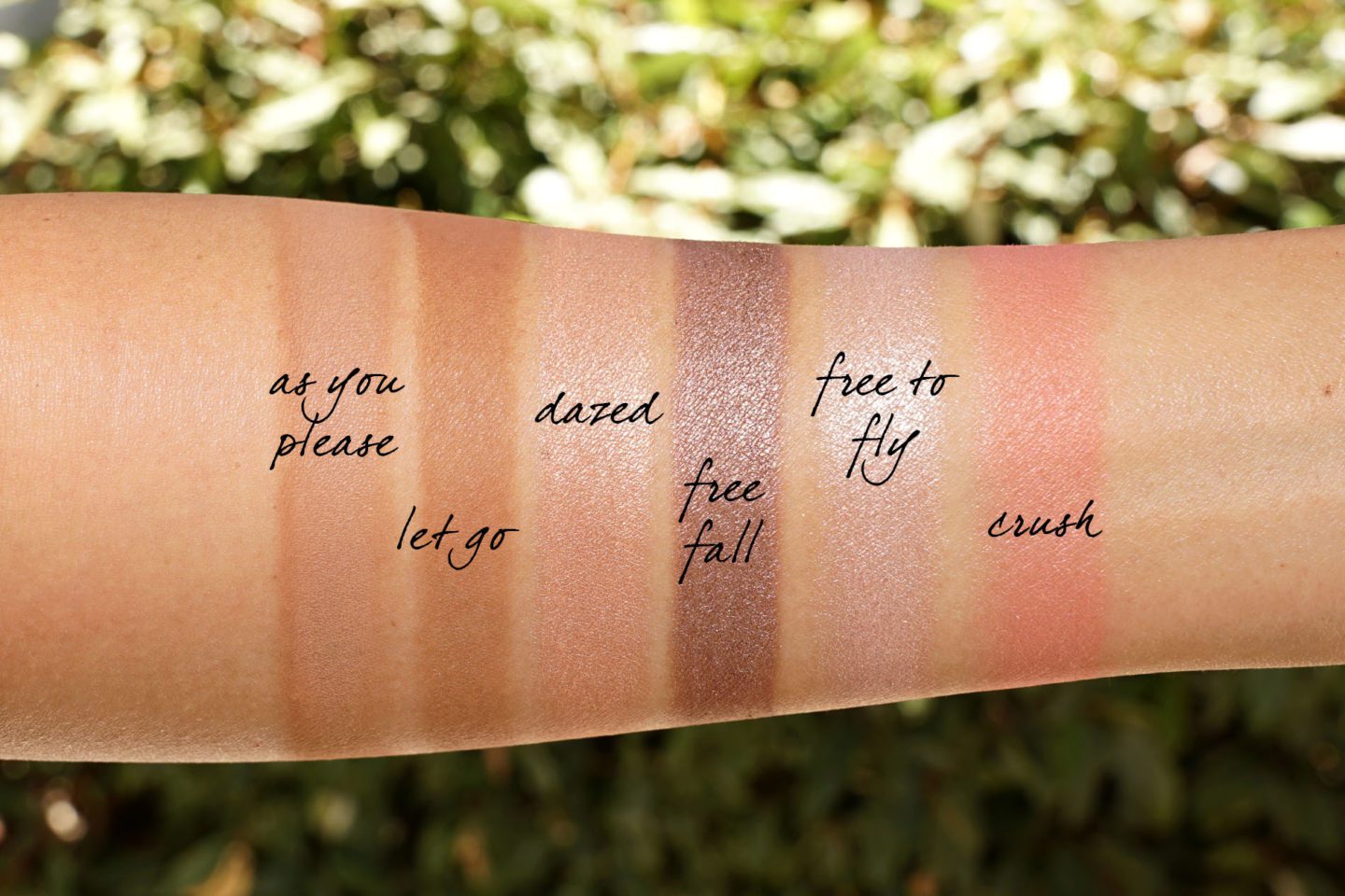NARS Fever Dream Lost in Luster Palette Swatches