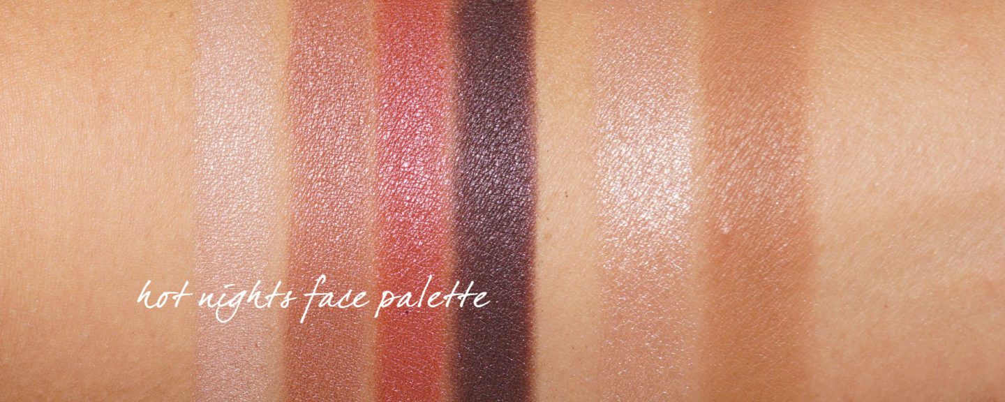 The Beauty Look Book NARS Summer Hot Nights Face Palette swatches