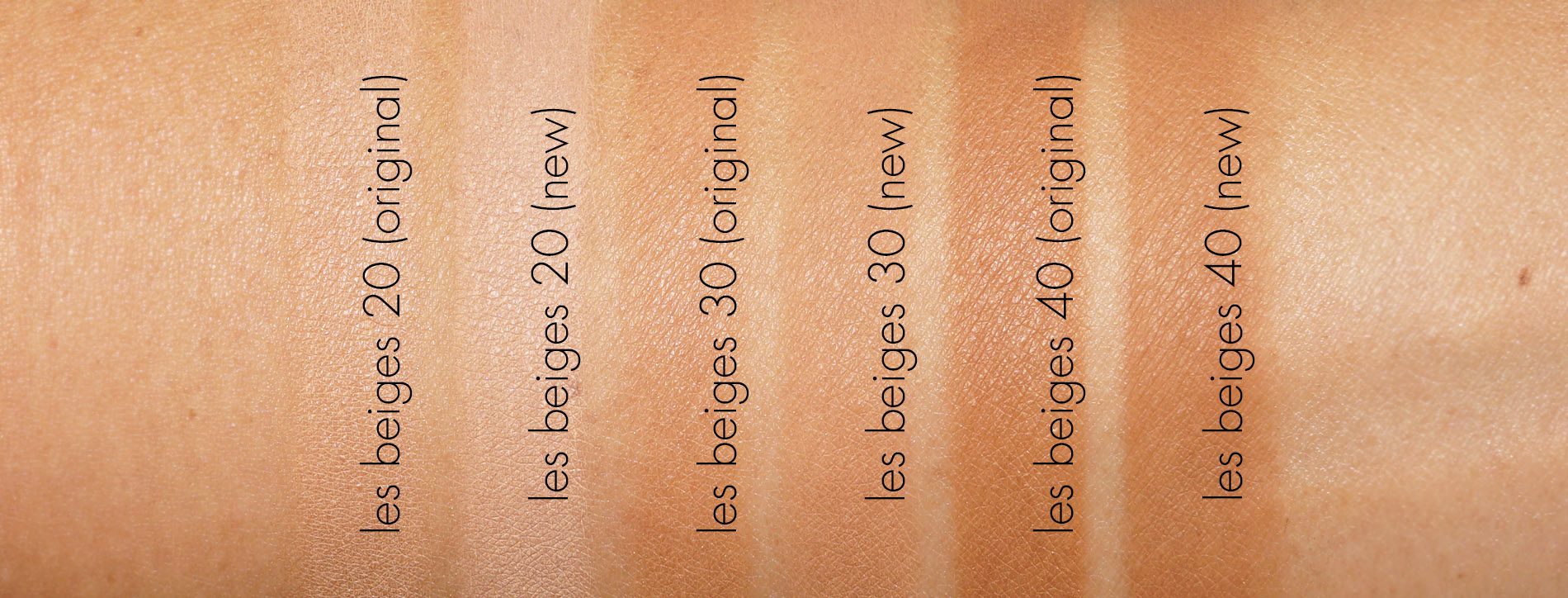 Chanel Les Beiges Collection Swatches