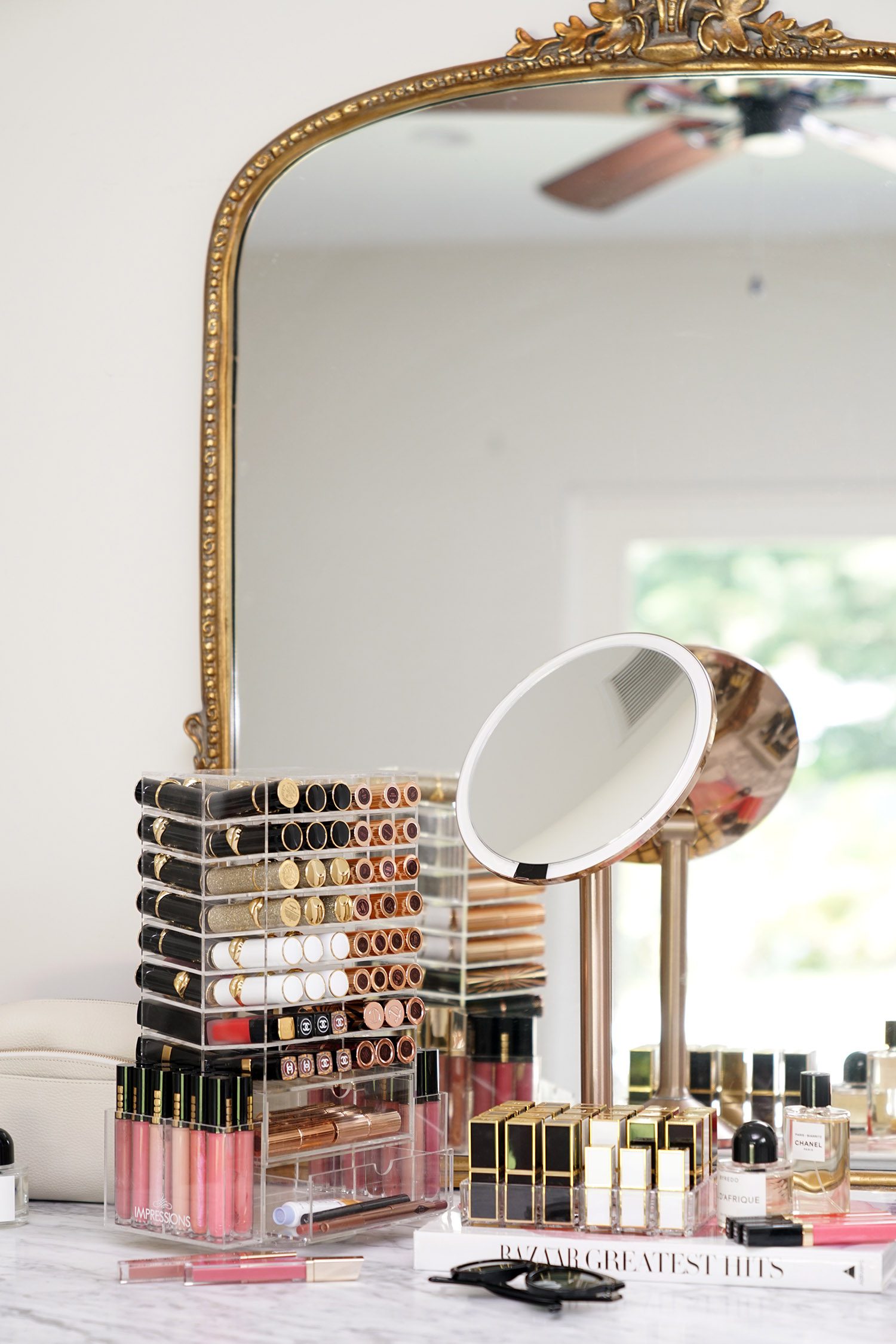 Metal Makeup Organizer  Cosmetic storage, Acrylic storage box, Makeup  storage organization