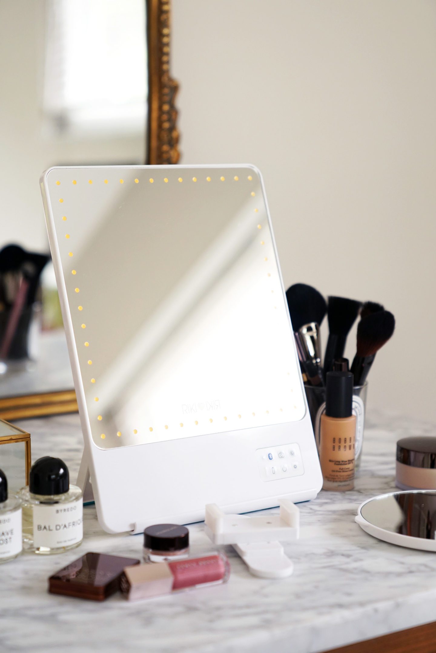 Riki Skinny Vanity Mirror review via The Beauty Look Book
