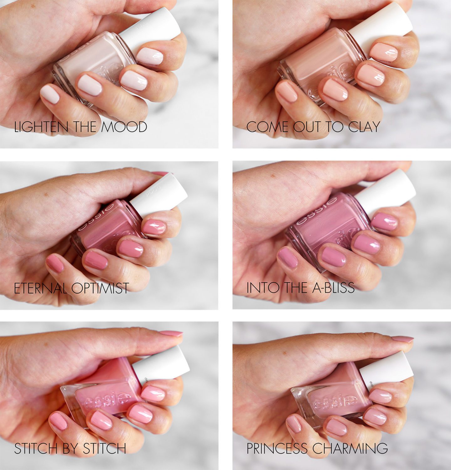 Essie Swatches Pink Neutral Mauves