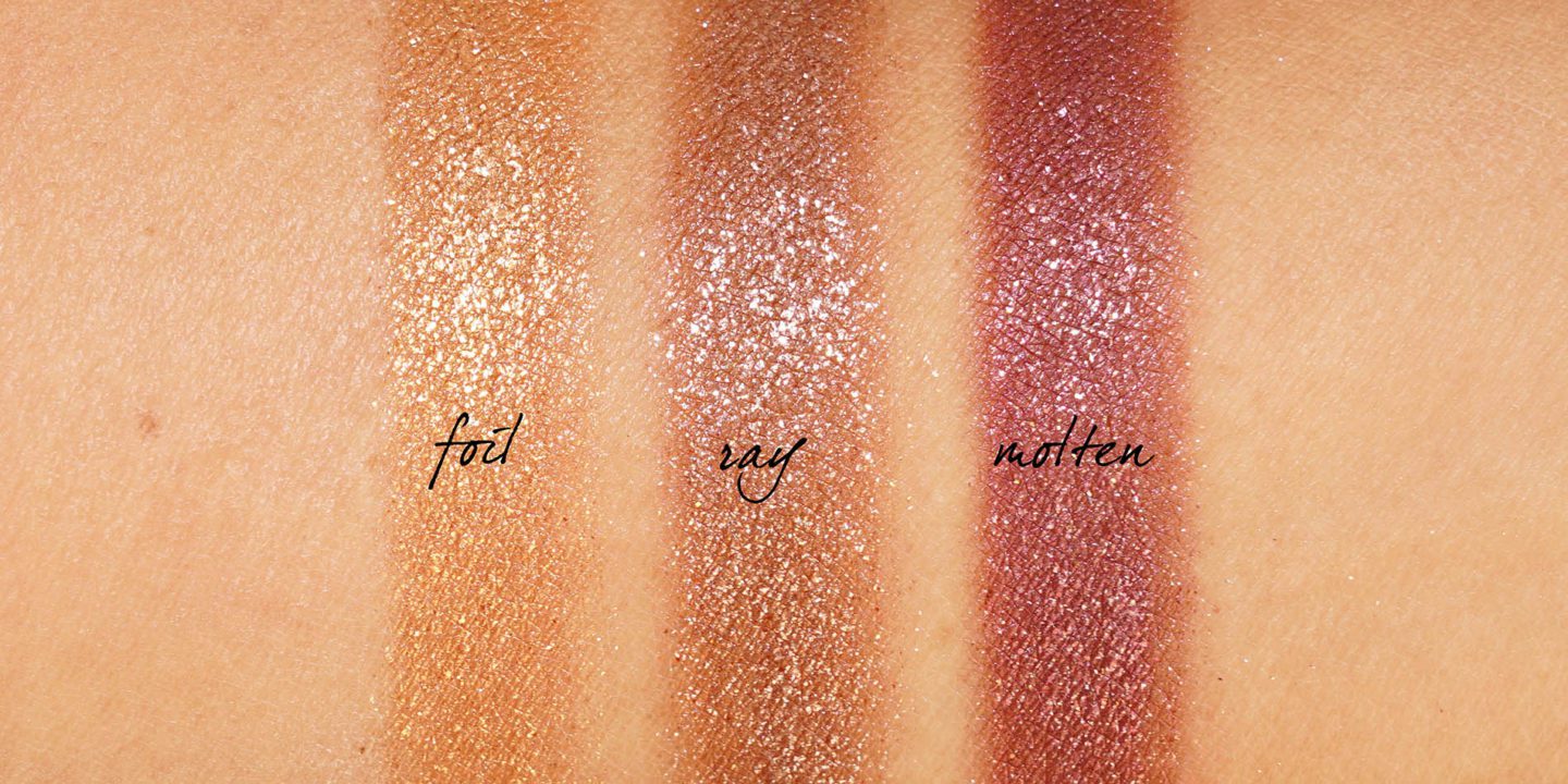 Hourglass Holiday Scattered Light Trio swatches