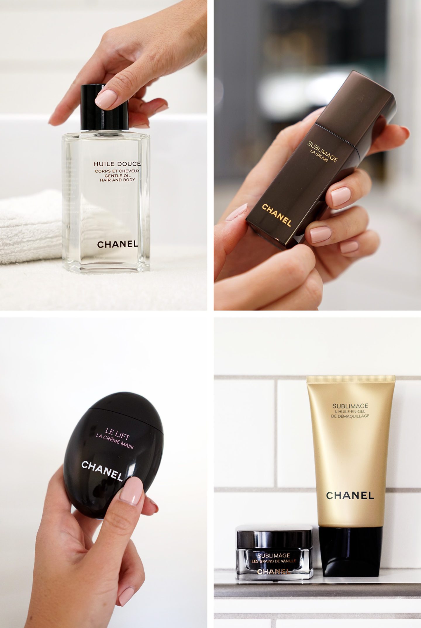 Chanel Favorites for November Body Oil, Le Lift Hand Cream, Sublimage