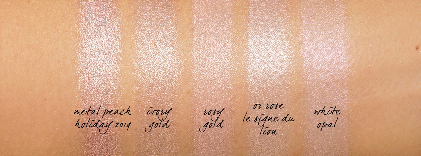 Chanel Highlighter Swatches