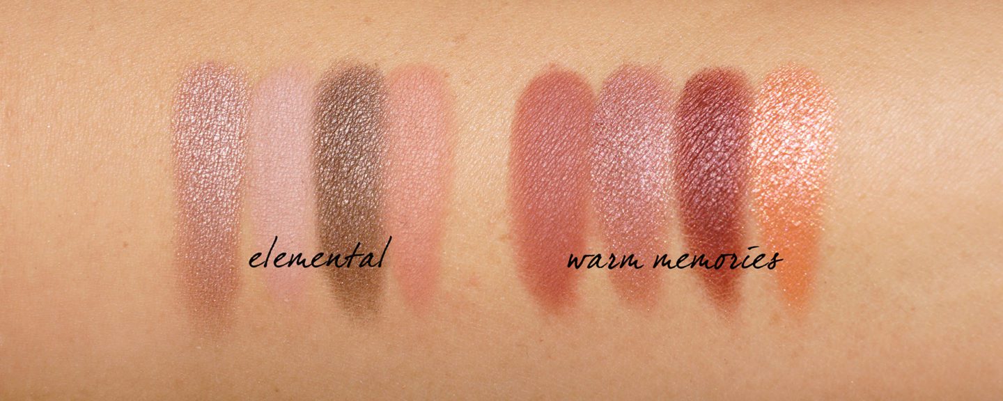 Chanel Spring 2020 Les 4 Ombres Elemental and Warm Memories swatches