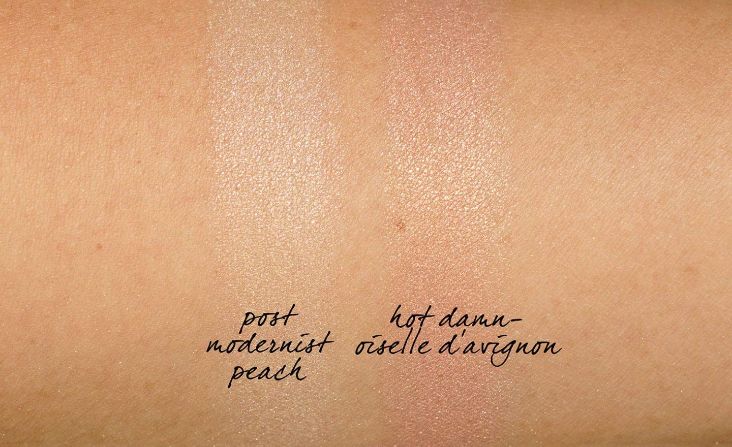 MAC Loud and Clear Extra Dimension Skinfinishes swatches