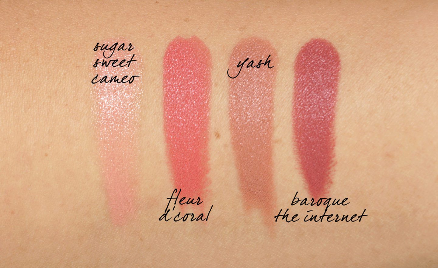 MAC Loud and Clear Lipstick Swatches