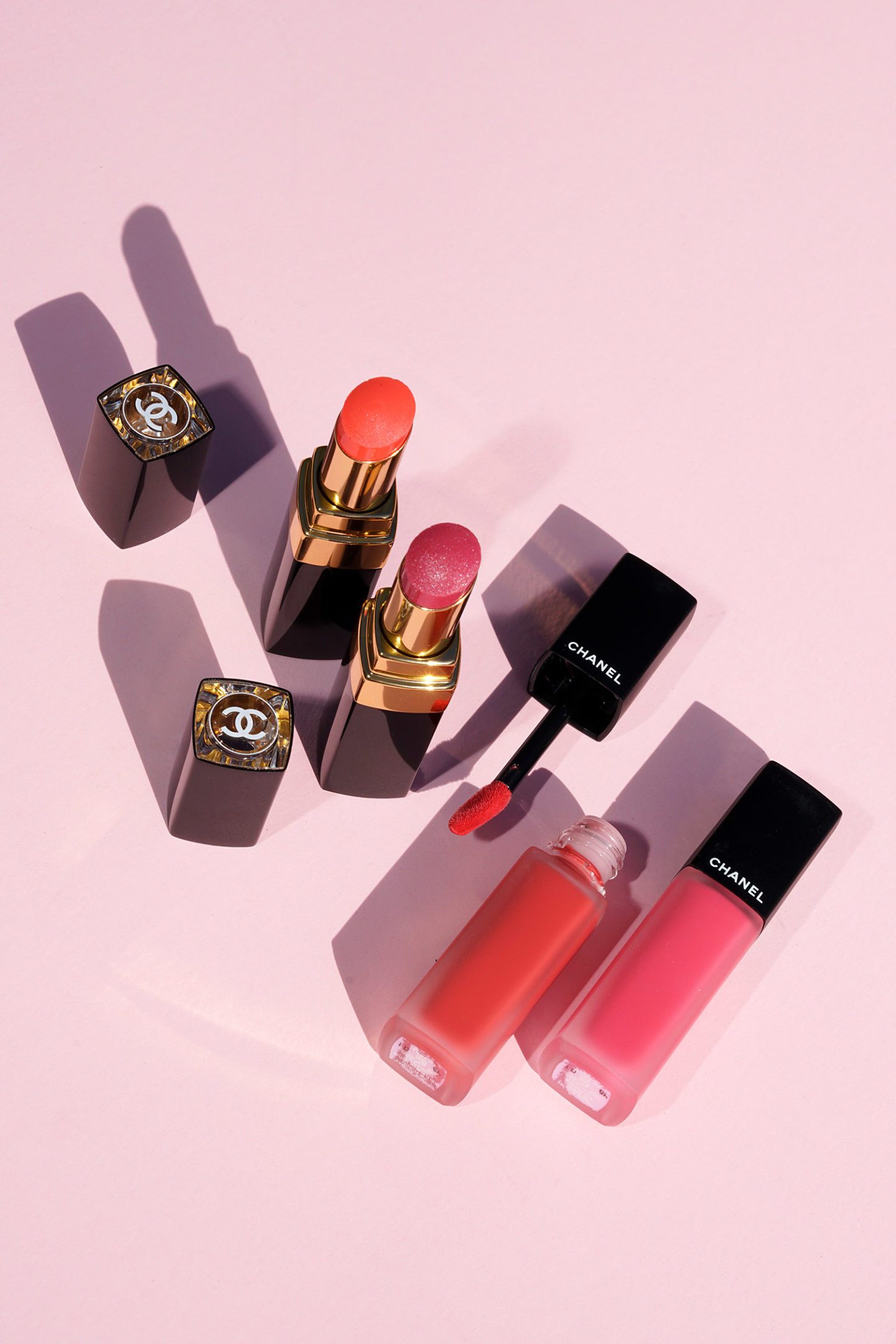 Chanel La Fleur Et L'eau Rouge Coco Shine and Rouge Allure Ink Fusion 