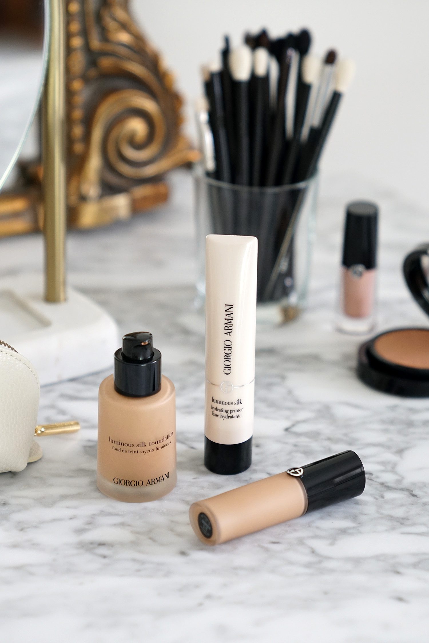 Armani Luminous Silk Foundation, Hydrating Primer + Concealer Review - The  Beauty Look Book