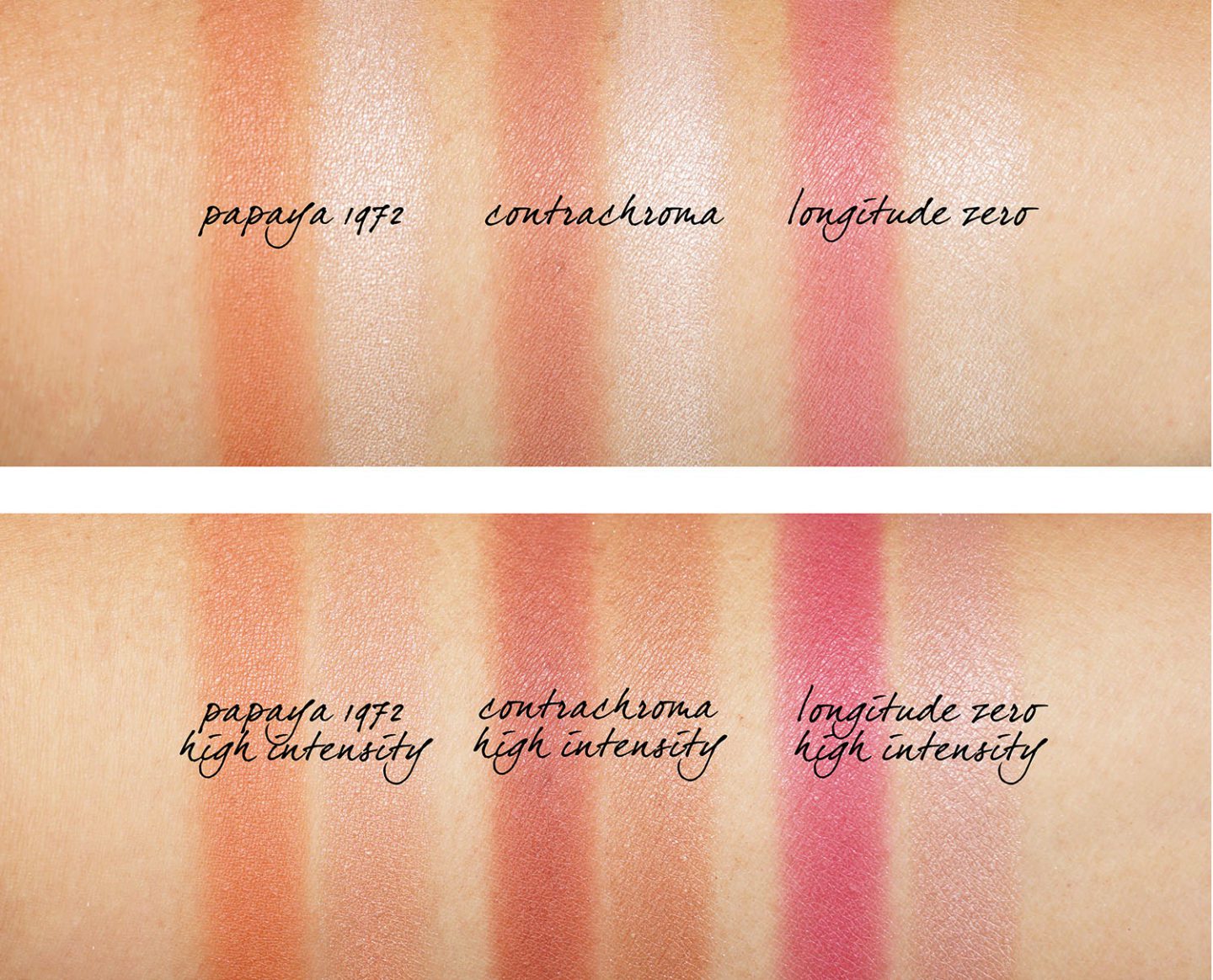 Kosas Color and Light Pressed Blush swatches