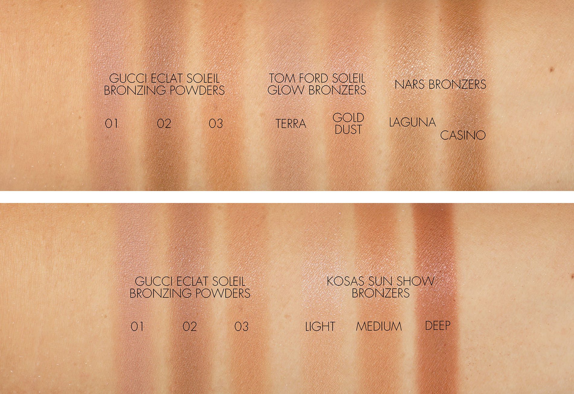 Top 72+ imagen gucci bronzer swatches