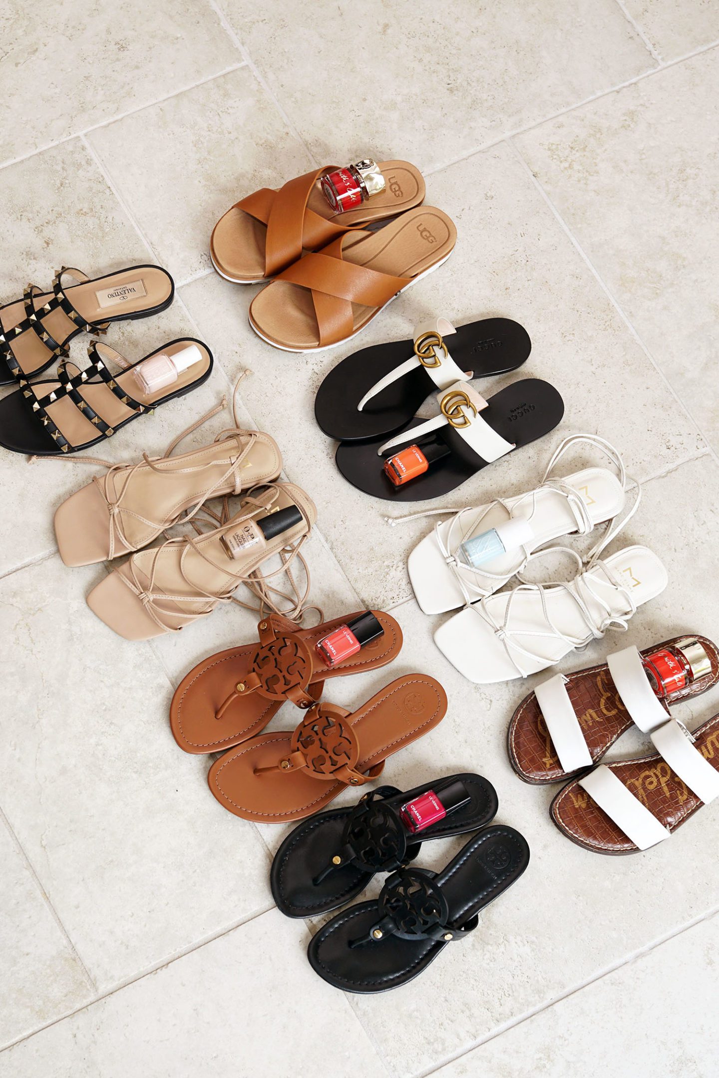 Favorite Summer Sandals + Polishes to Try