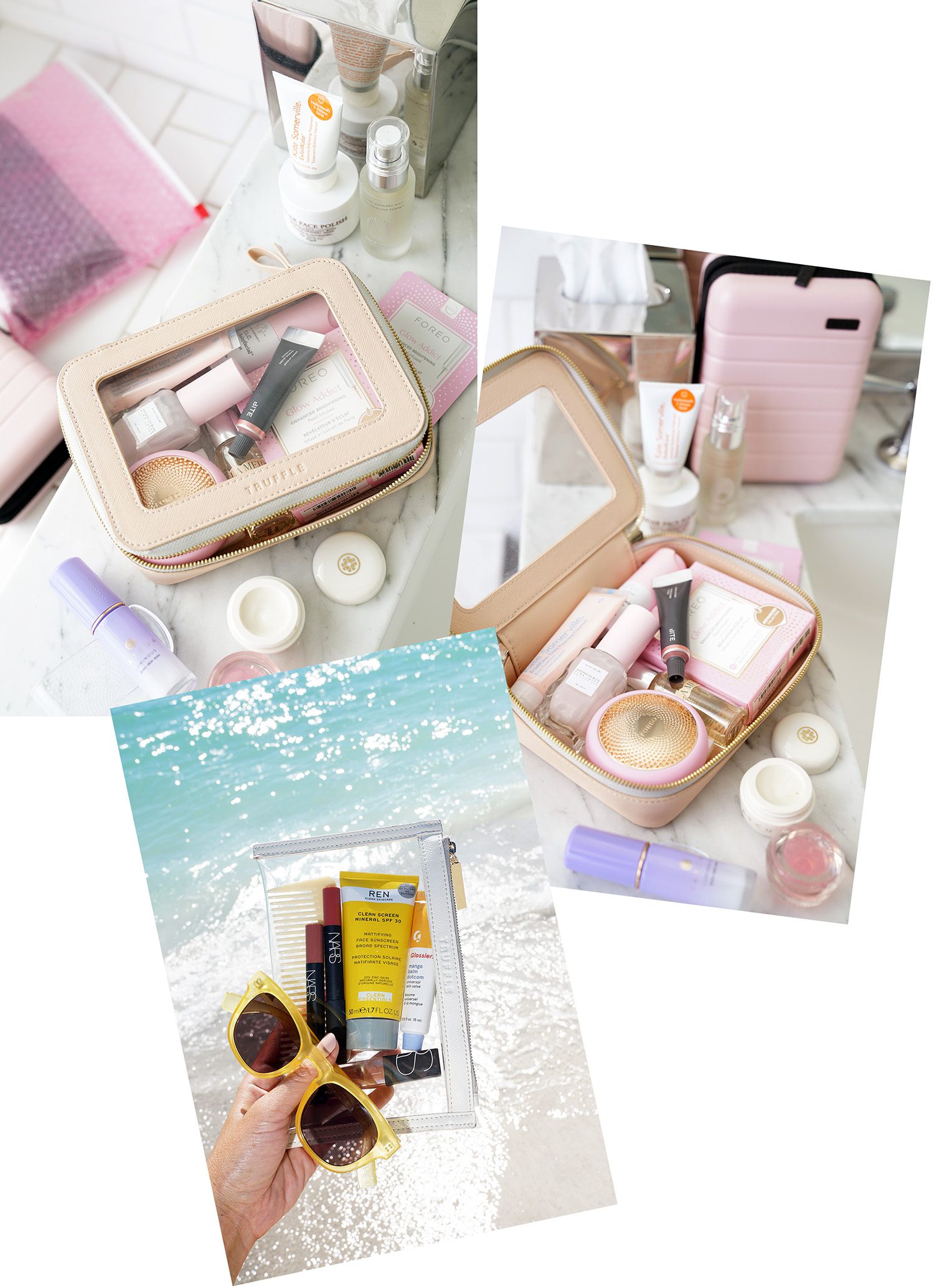 M.A.C makeup and LV cosmetic pouch  Makeup bag essentials, Sparkle makeup,  Glamorous makeup