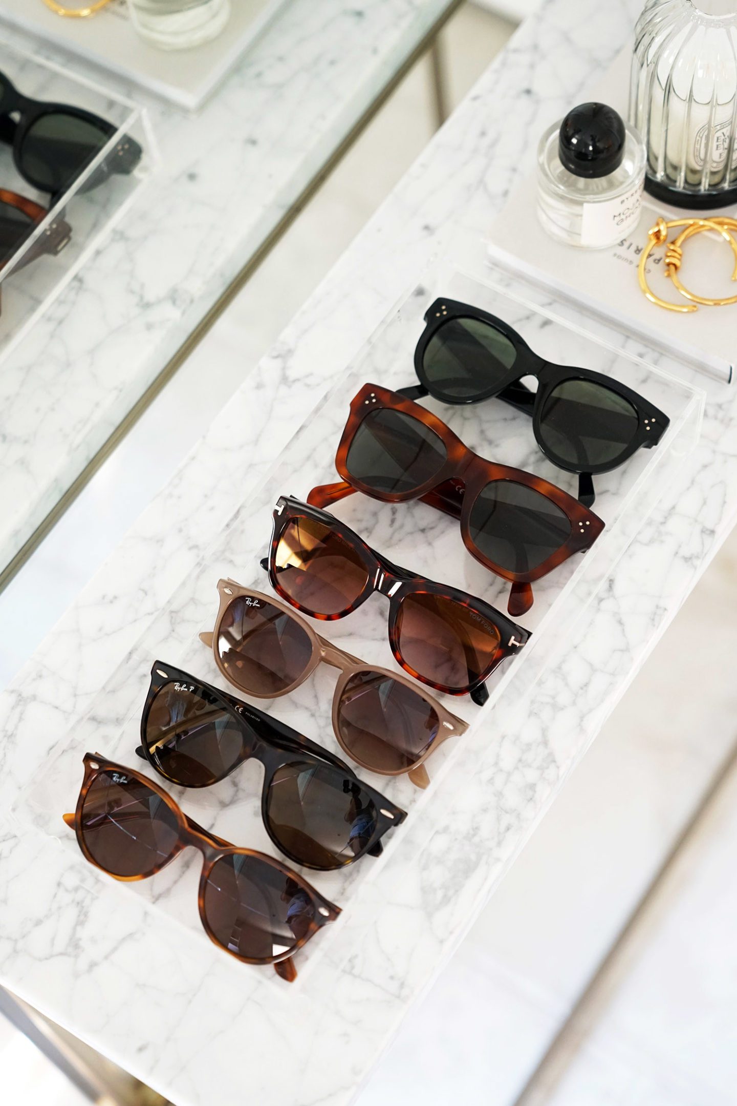 Favorite Sunglasses Ray-Ban, Tom Ford and Celine