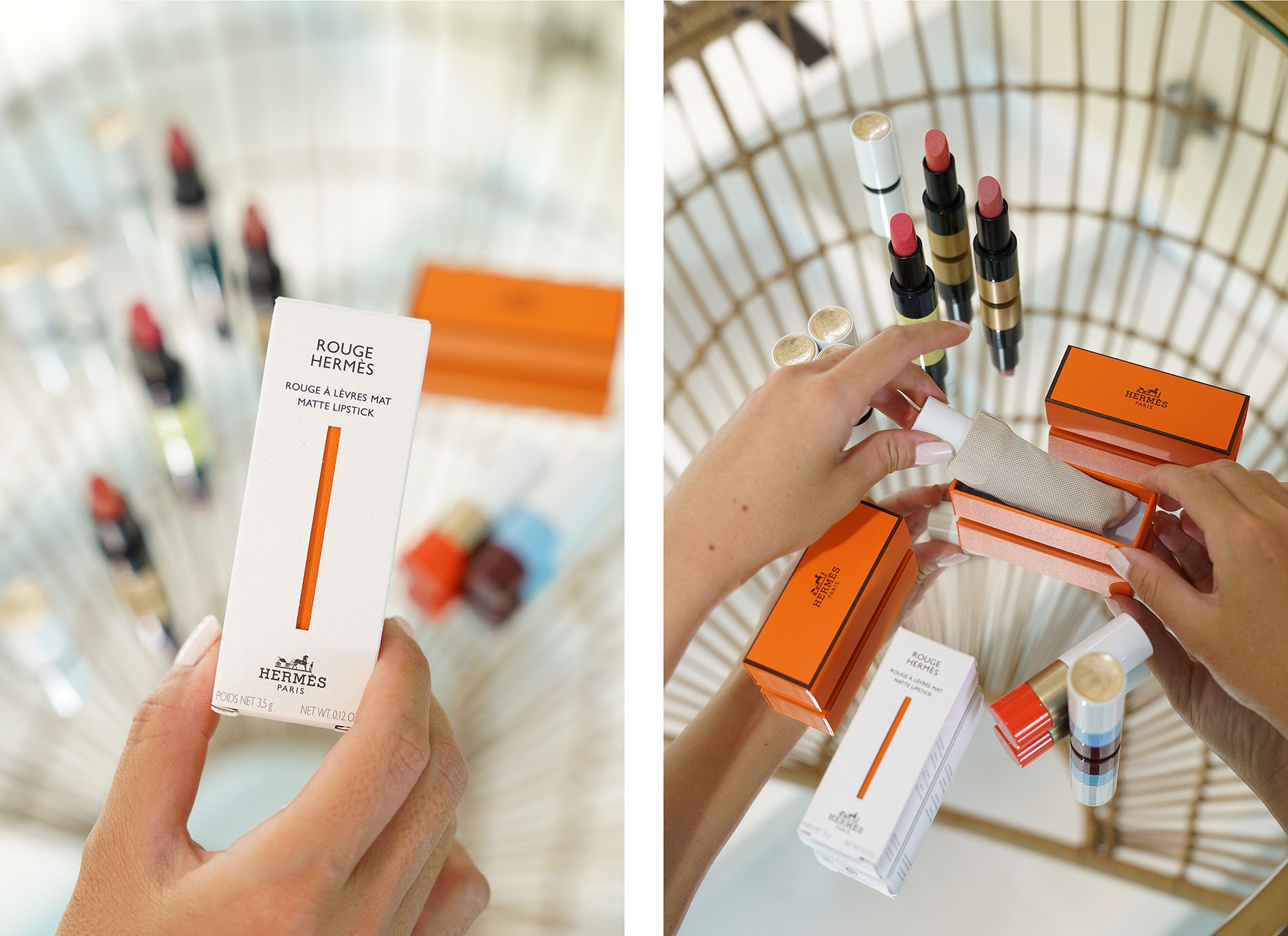 NEW HERMES LIP ENHANCERS  Swatches & Review of All 3 Shades + Poppy Lip  Shine Comparison 