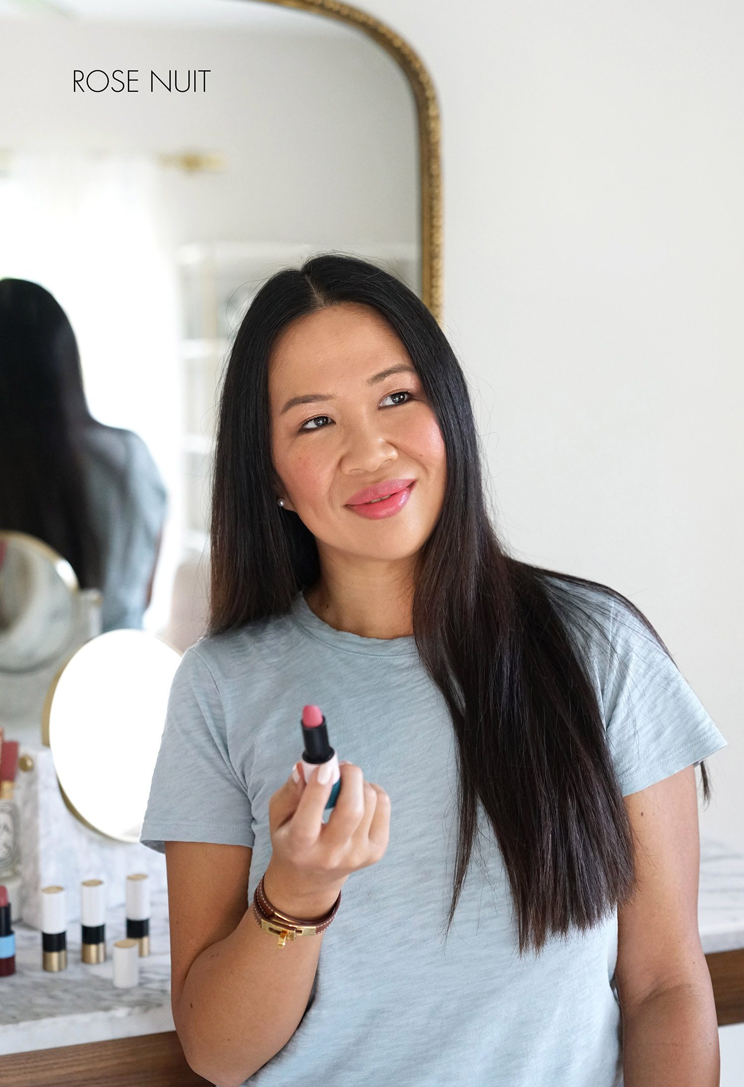 Rouge Hermès Satin Lipsticks – Rose Ombré & Rose Pommette