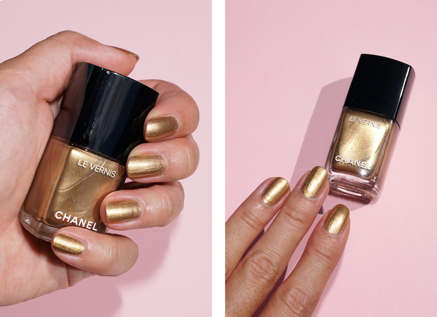 Chanel Holiday 2020 Le Vernis Chaine D'Or Swatches