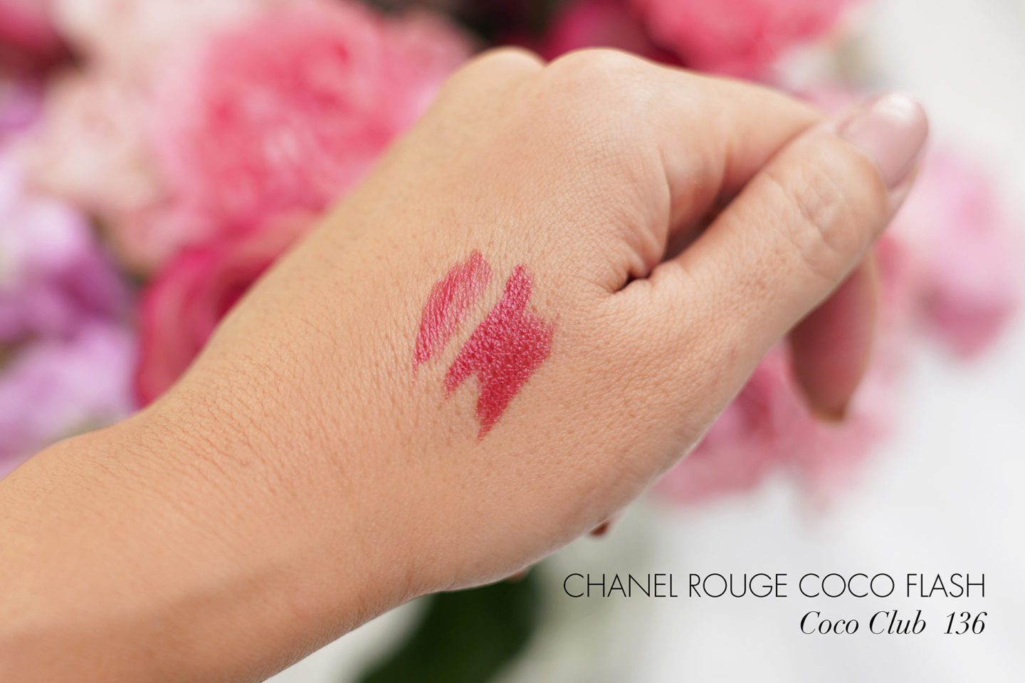 Chanel Black Friday 2020 Rouge Coco Flash in Coco Club swatches | The Beauty Lookbook