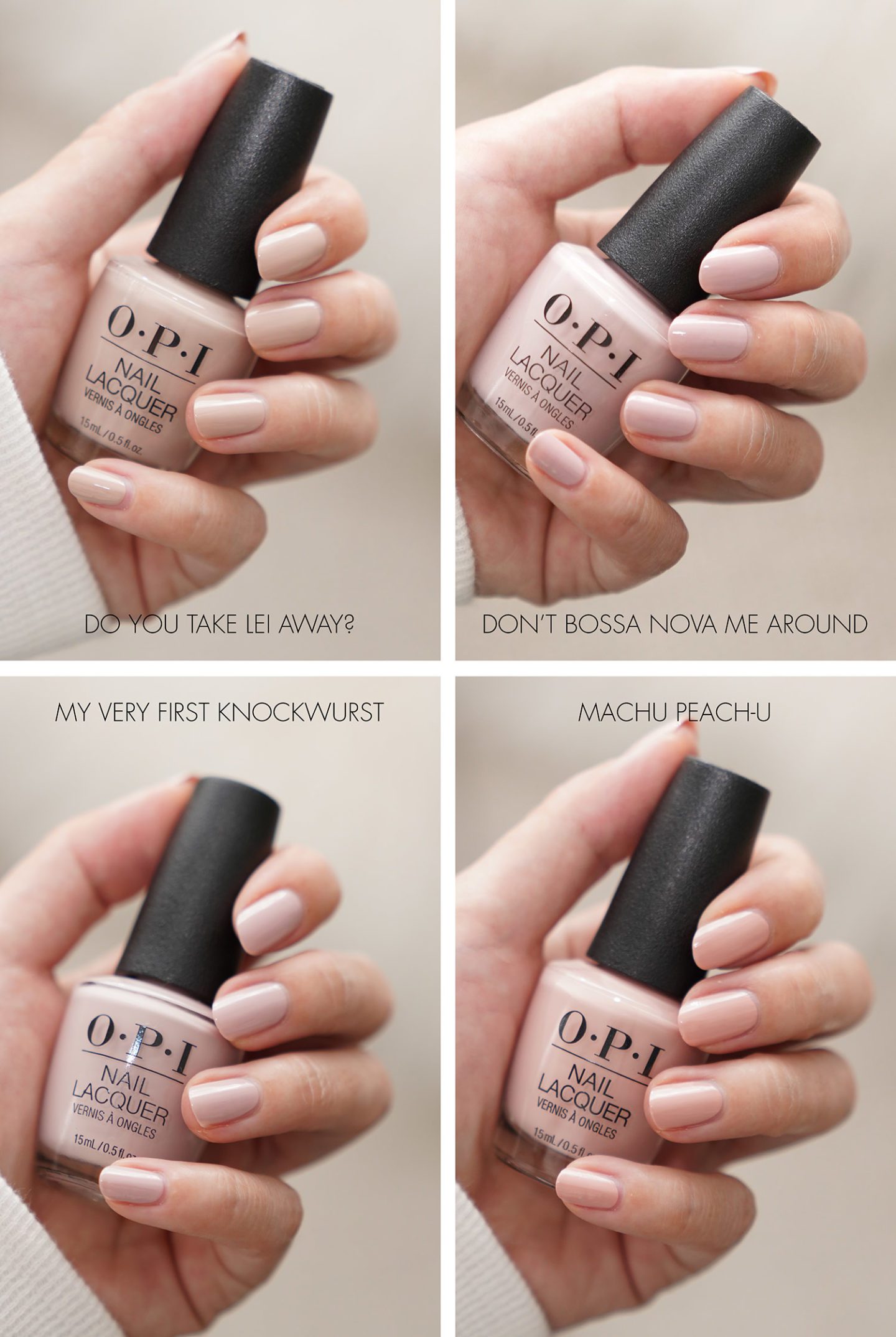 OPI Neutral Swatches