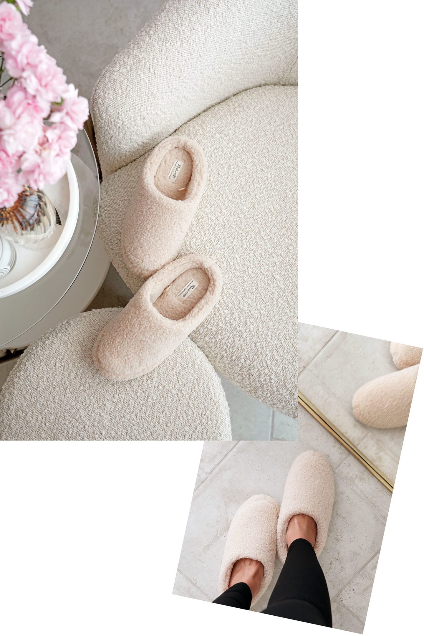 Madewell Shearling Scuff Slippers 