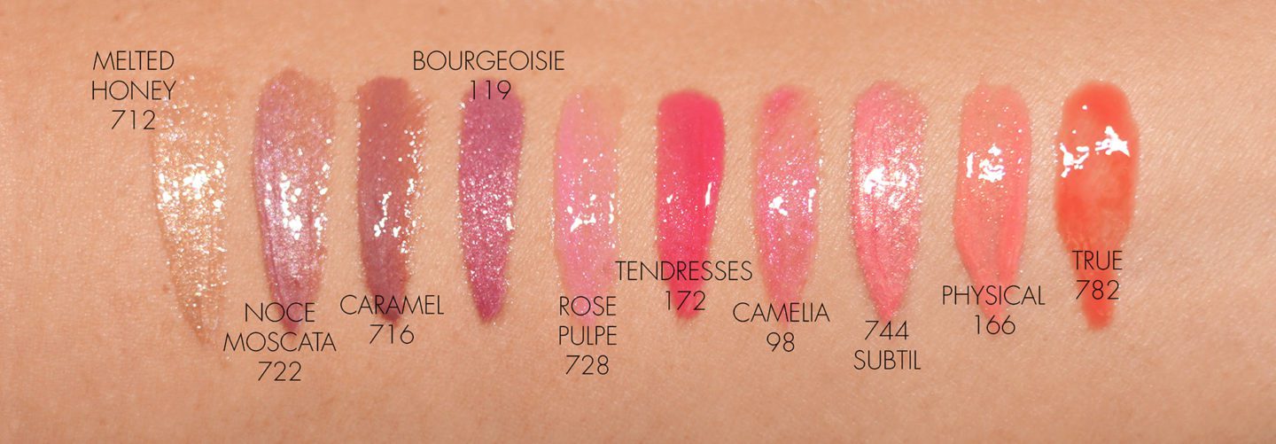 Best Chanel Rouge Coco Gloss swatches | The Beauty Lookbook