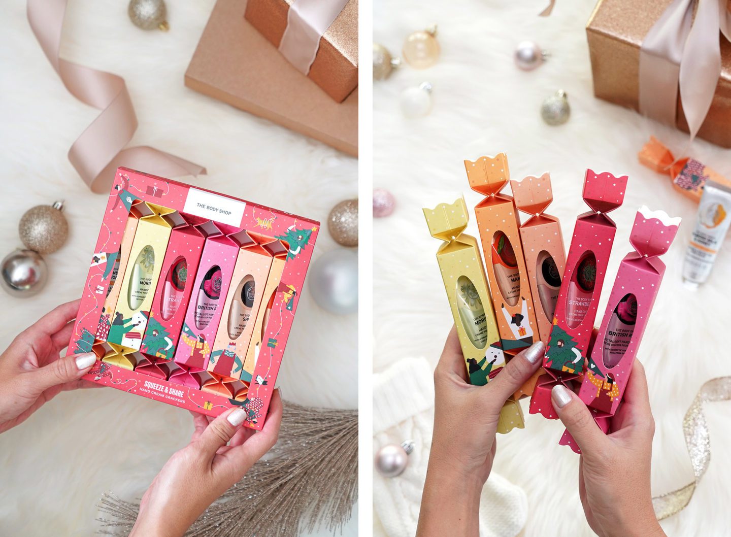 The Body Shop Squeeze and Share Hand Cream Cracker Set