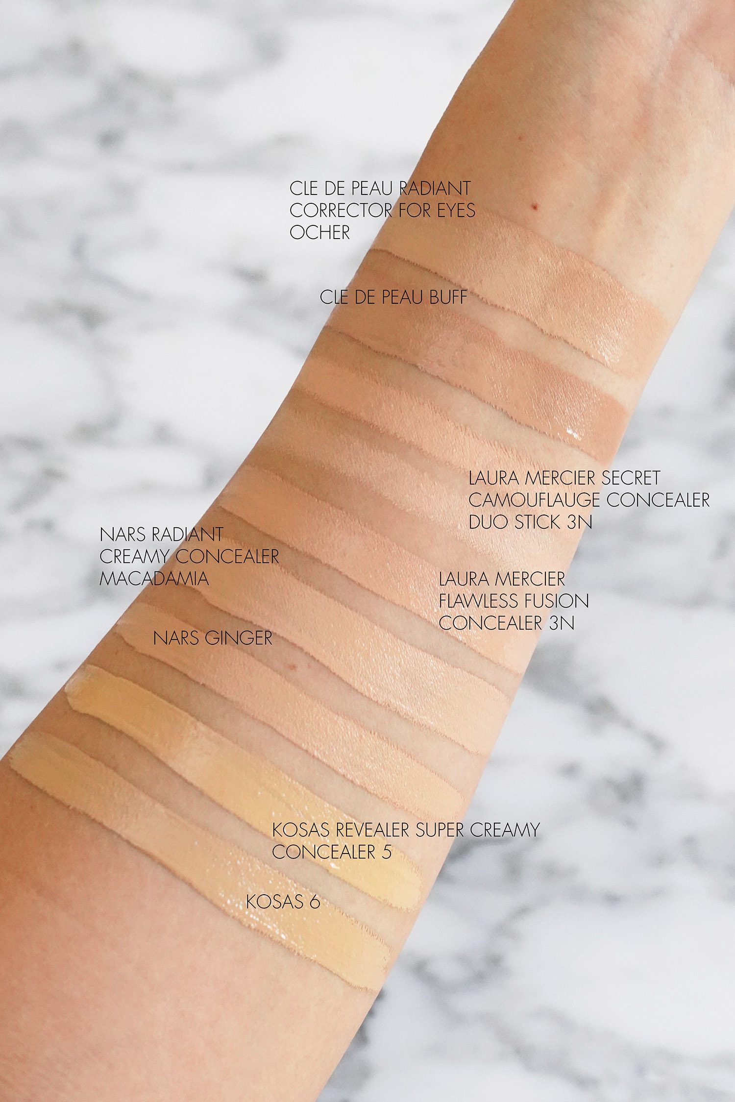 Nars concealer vs 2025 hourglass