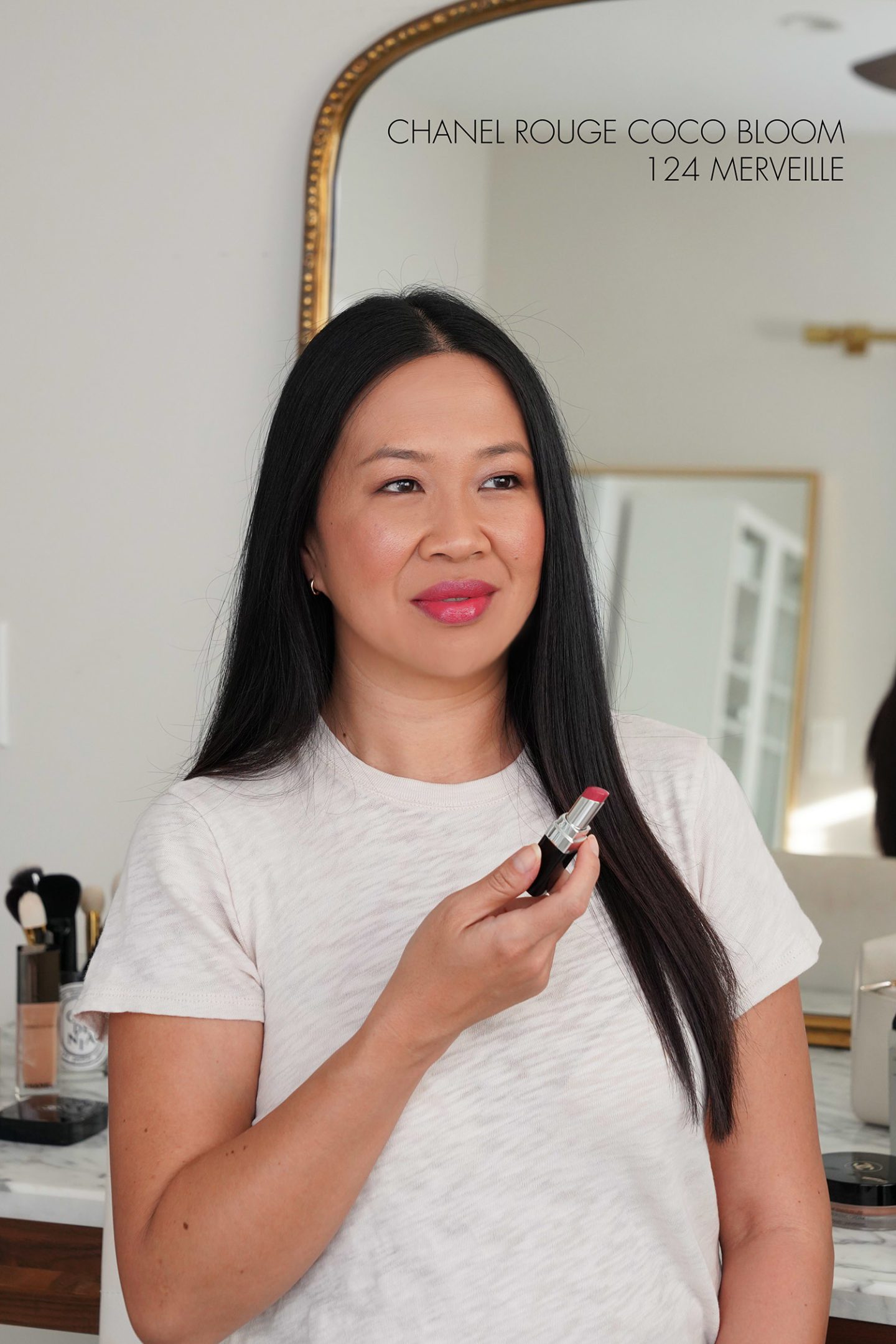 Chanel Rouge Coco Bloom Hydrating Lipstick Merveille