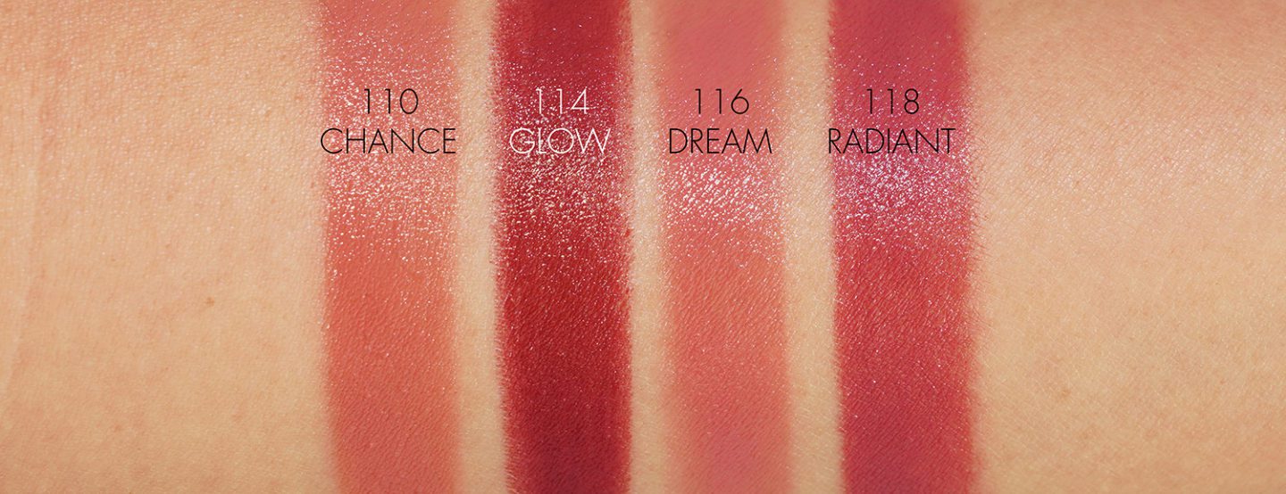 Chanel Rouge Coco Bloom Hydrating Lipstick swatches