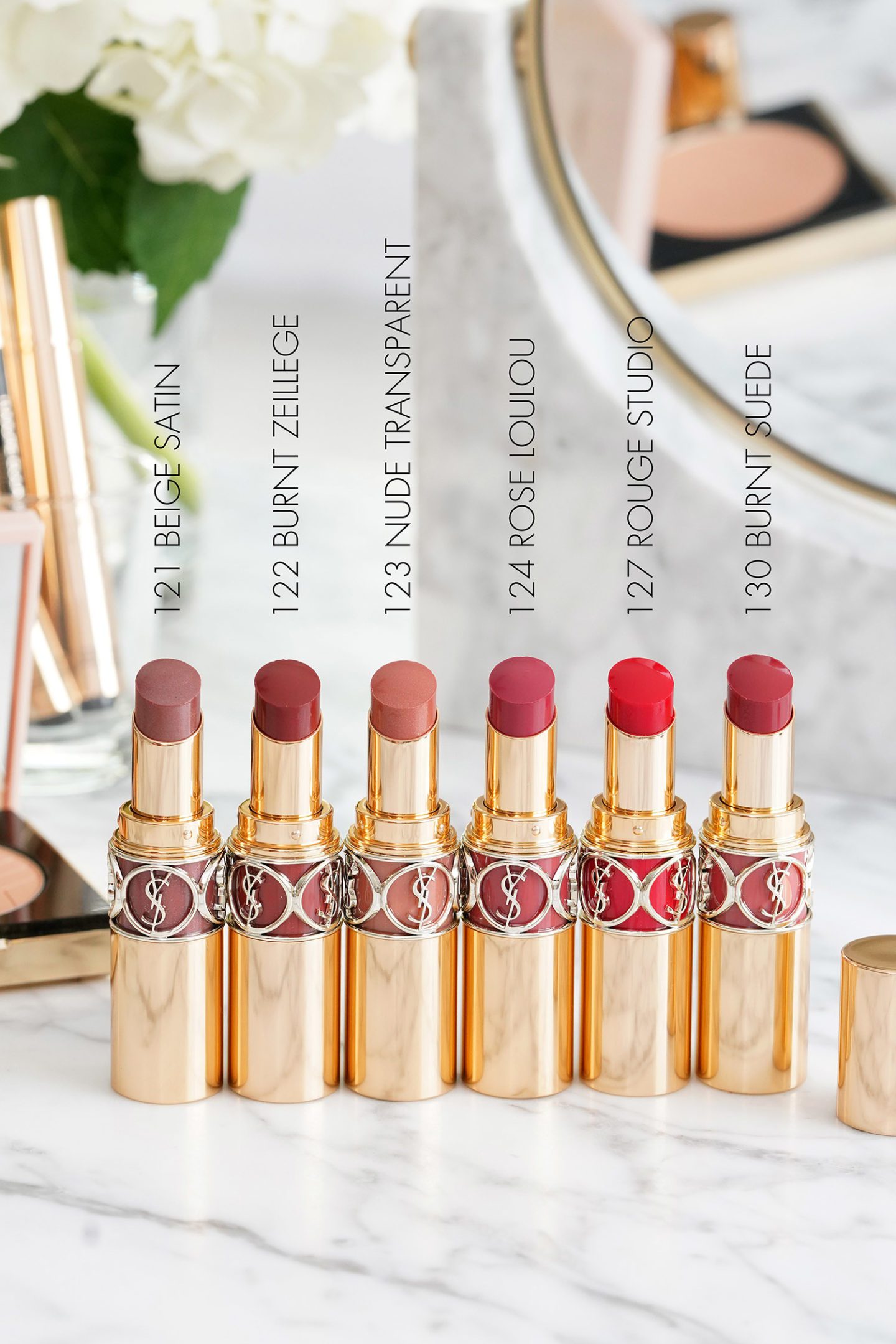 New YSL Rouge Volupte Shine Lipsticks