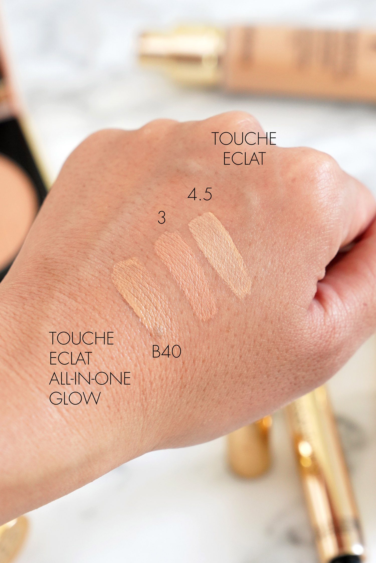 Touche 2025 eclat swatches