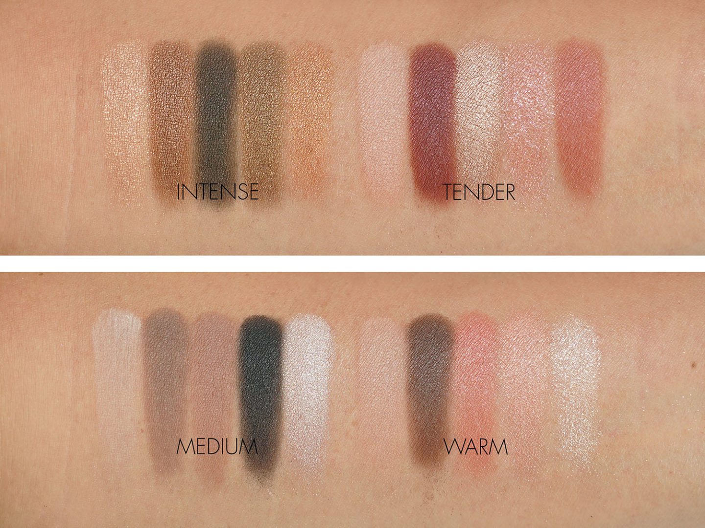 Chanel Les Beiges Healthy Glow Natural Eyeshadow Palette swatches