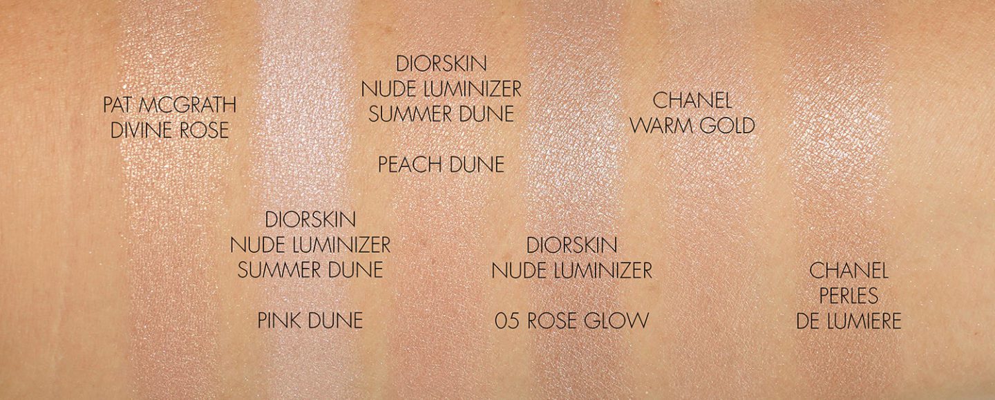 Dior Summer Dune Diorskin Nude Highlighter swatches