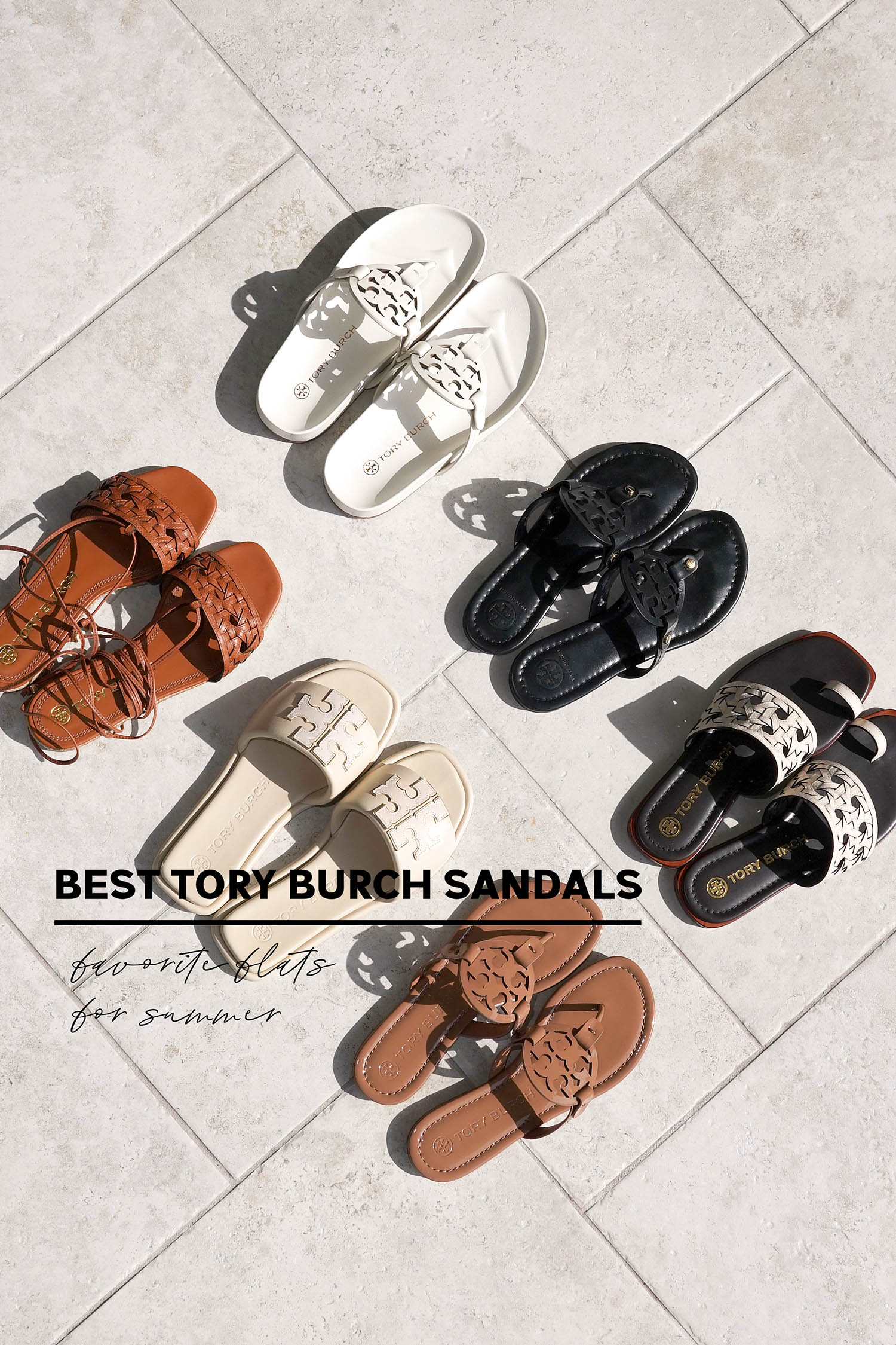 Favorite Summer Sandals from Tory Burch The Beauty Look Book