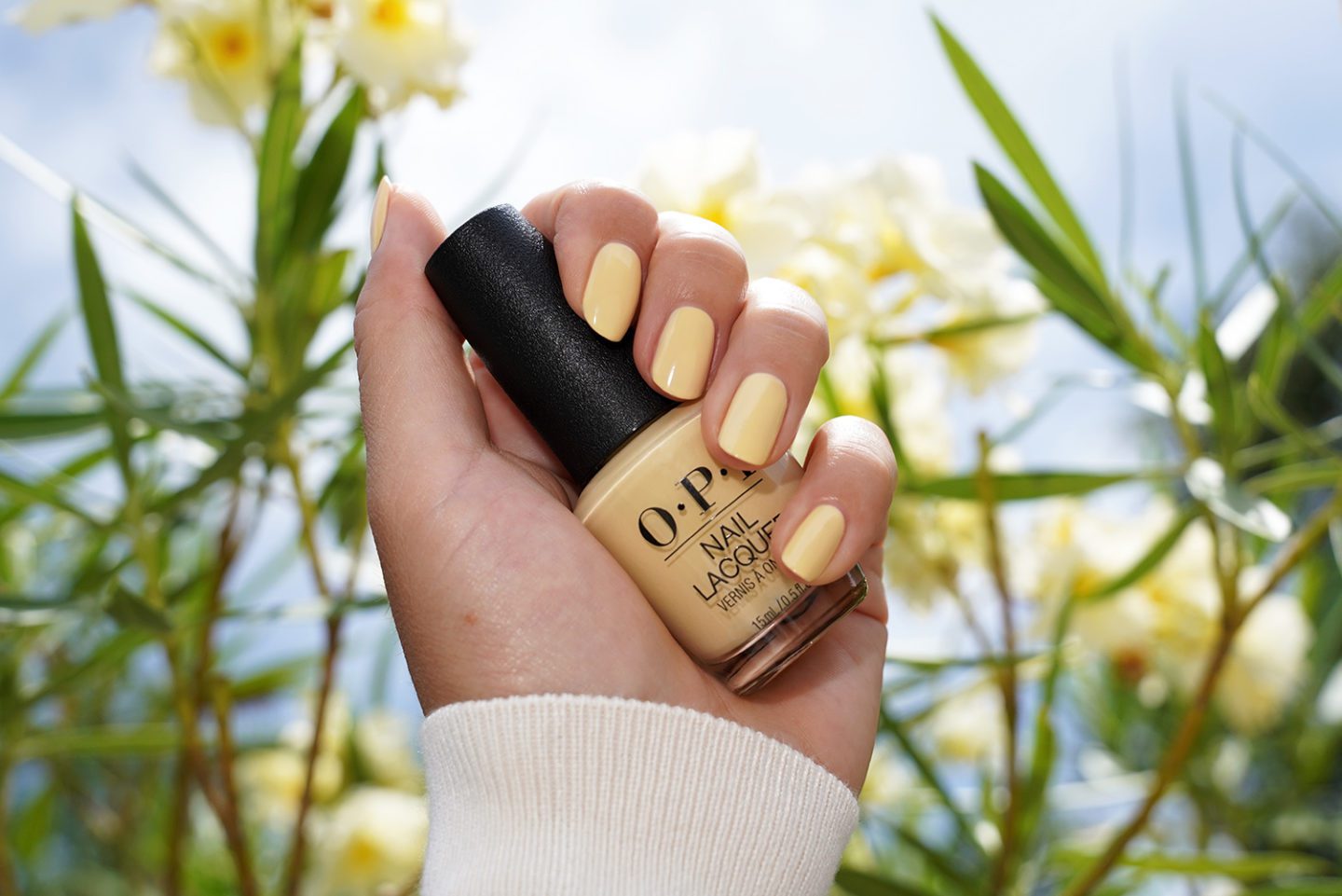 OPI Bee-Hind the Scenes swatch