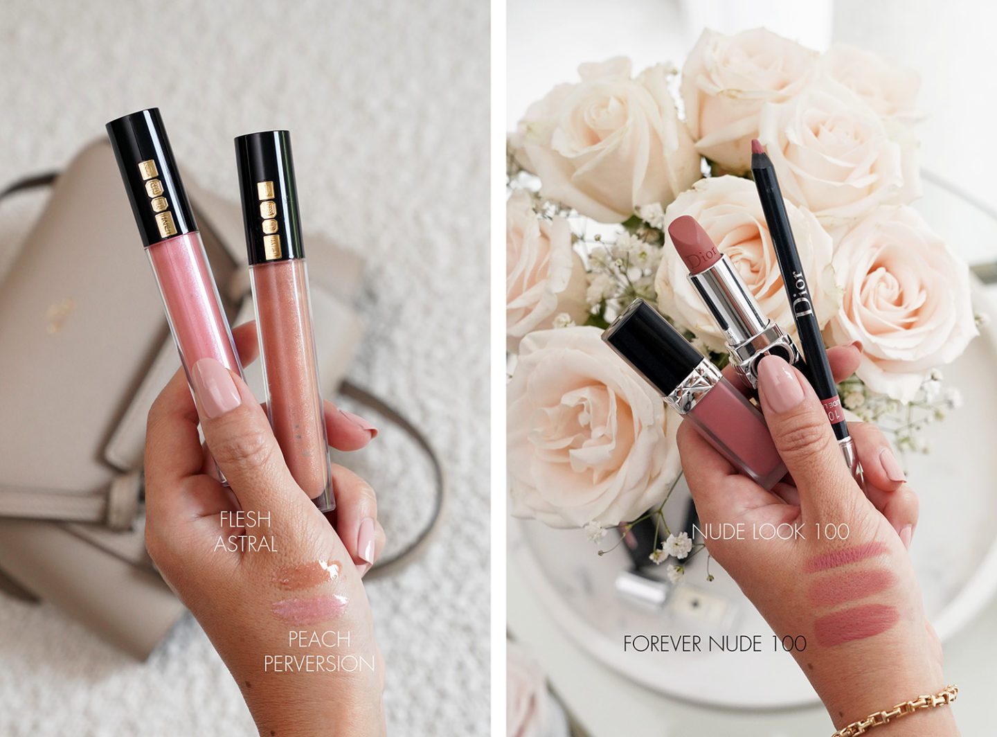 Pat McGrath LUST Gloss and Dior Nude Look Lipstick