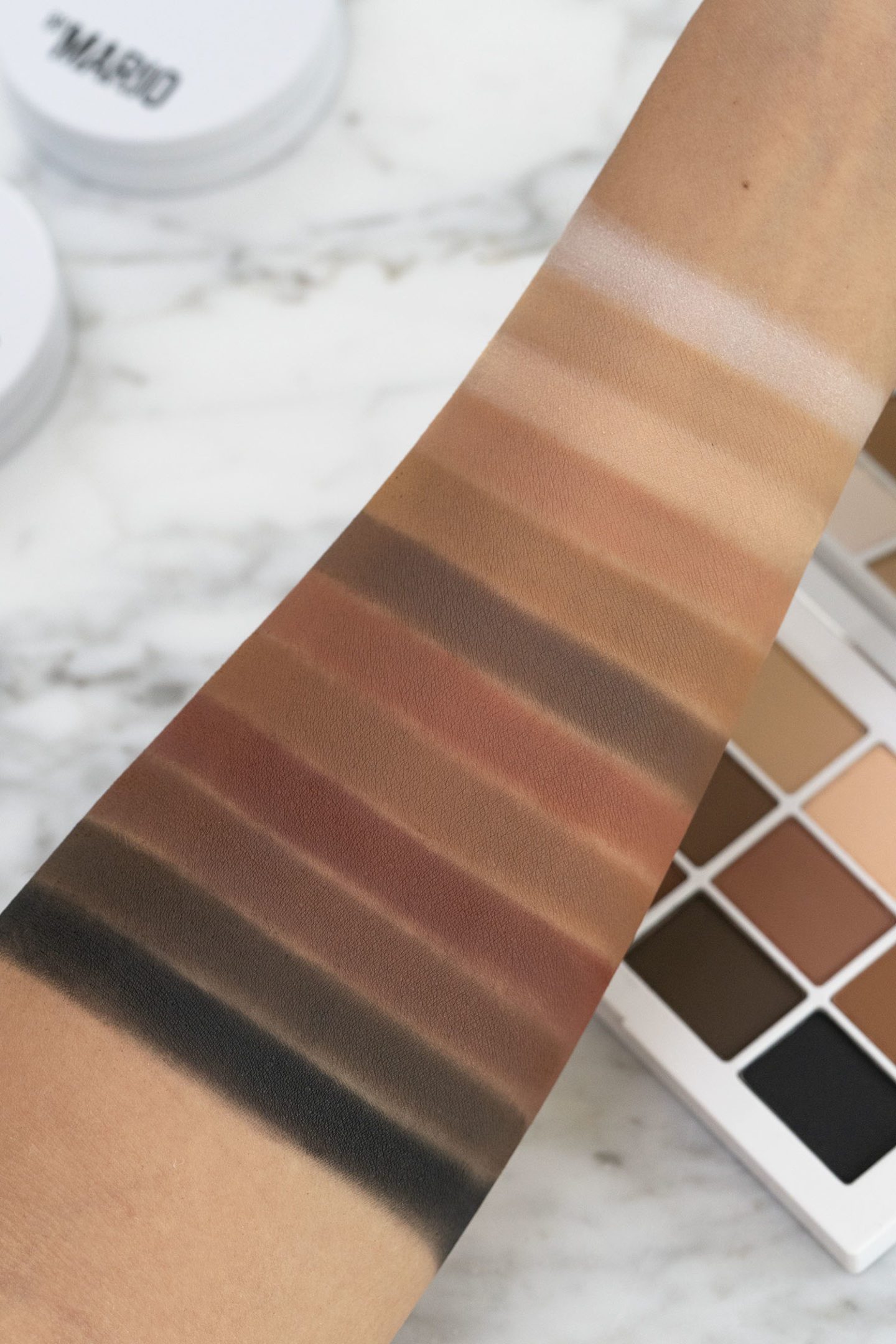 Makeup by Mario Master Mattes Eyeshadow Palette swatches