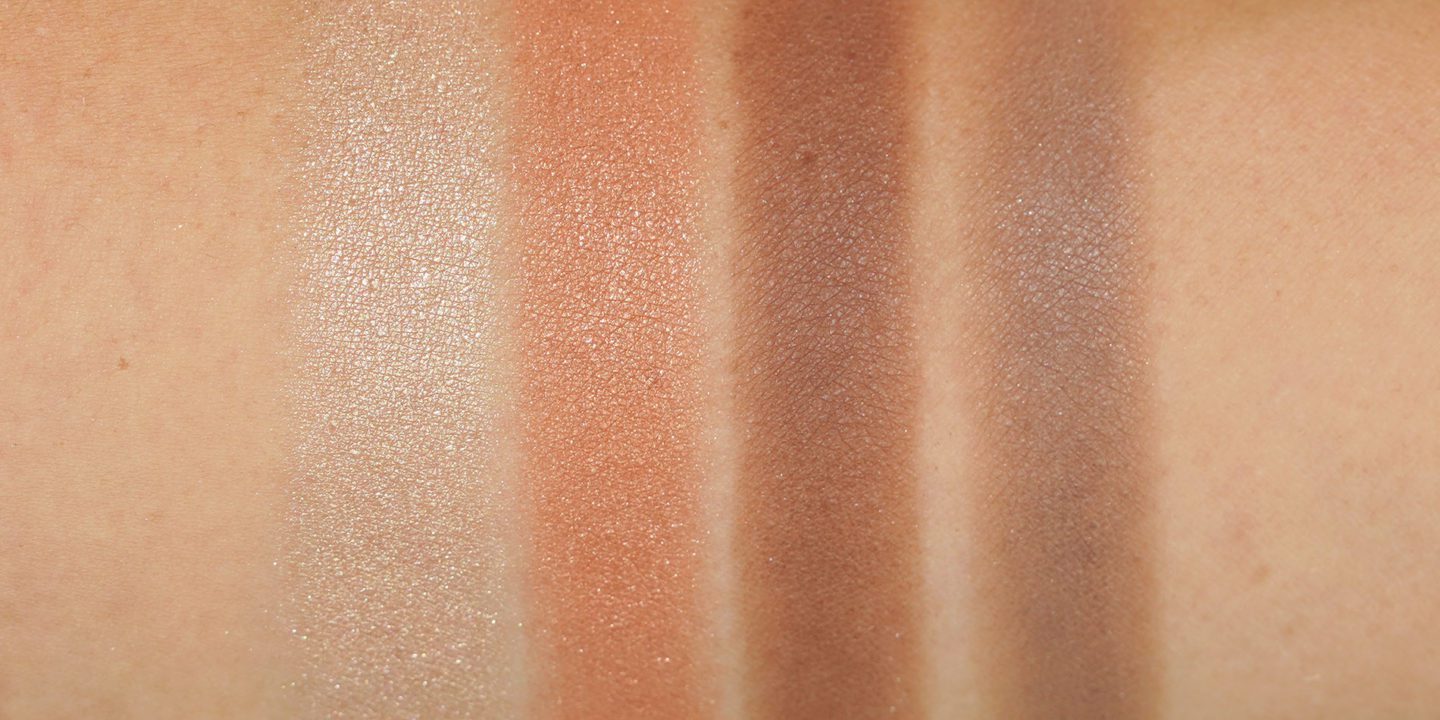 Charlotte Tilbury Nudegasm Face palette swatches