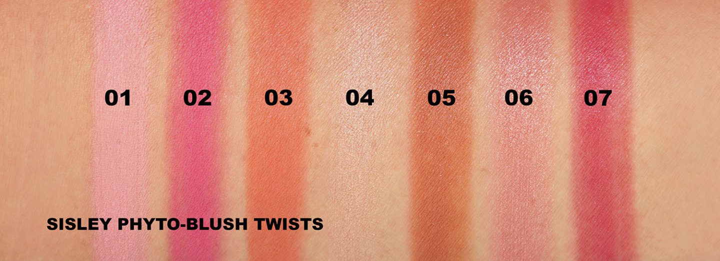 Sisley Phyto-Blush Twist swatches