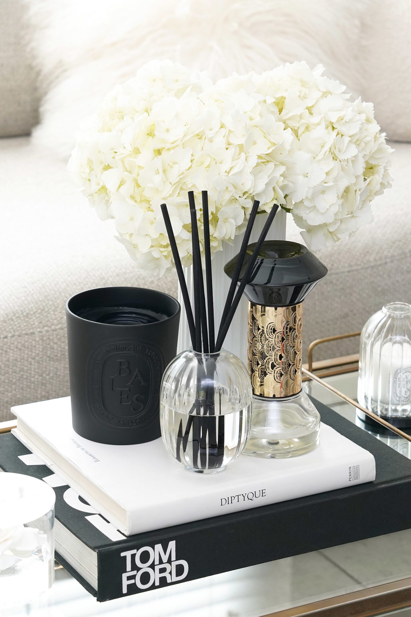 Diptyque Baies Large Candle, Reed Diffuser and Hourglass Diffuser