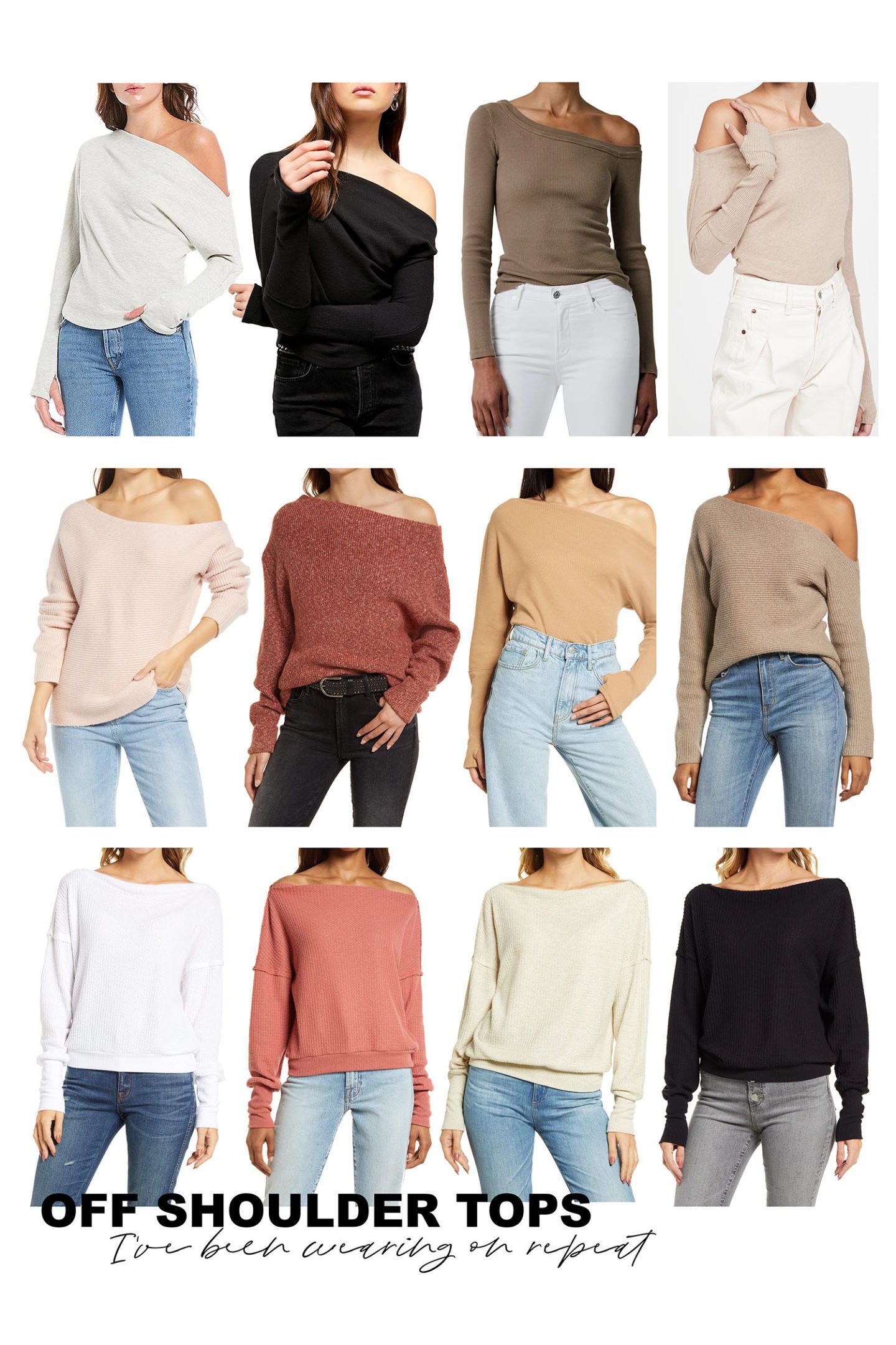 One Shoulder Tops for Thanksgiving Outfit Ideas