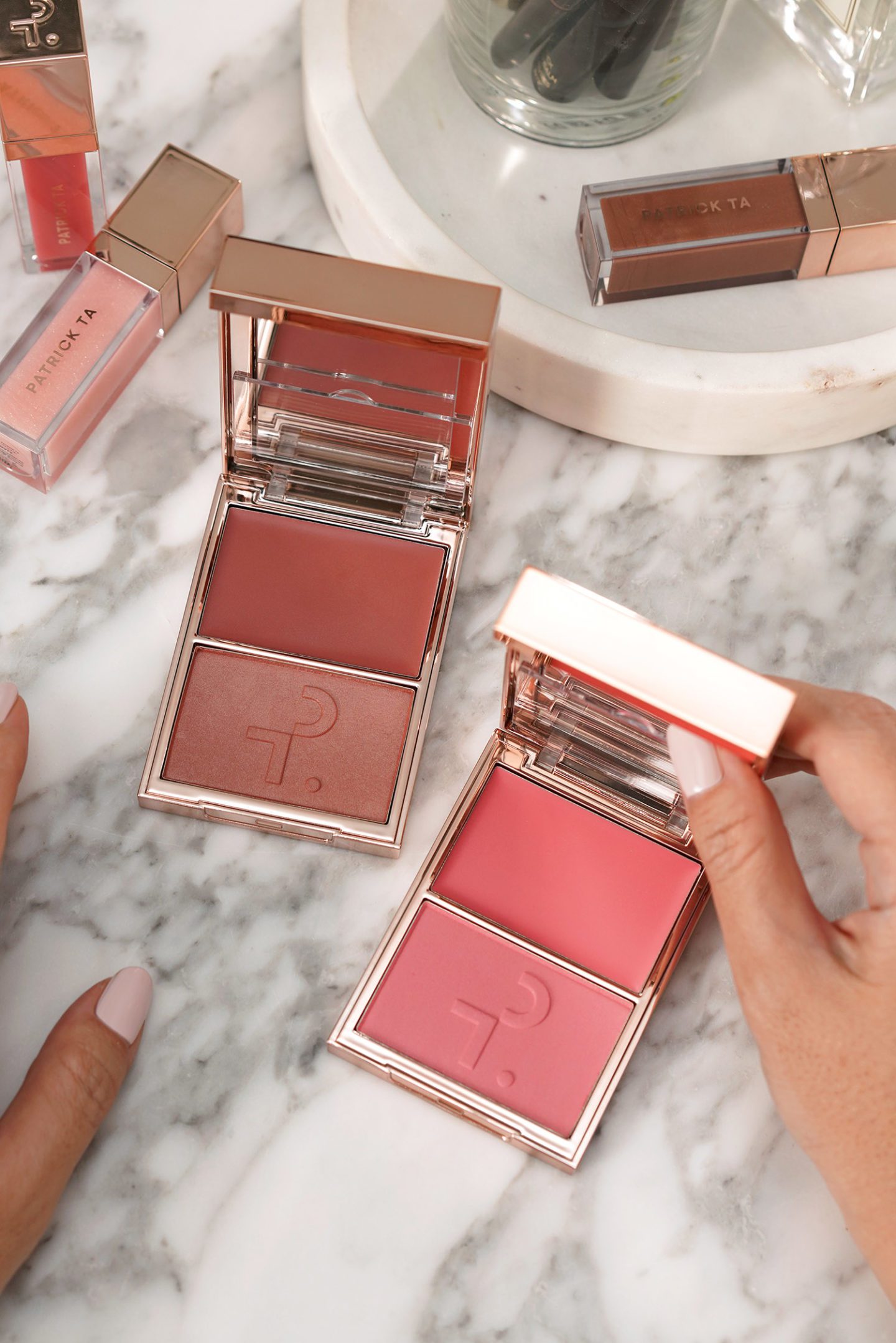 Patrick TA Major Beauty Headlines Double-Take Crème and Powder Blush in She's Blushing and She's That Girl