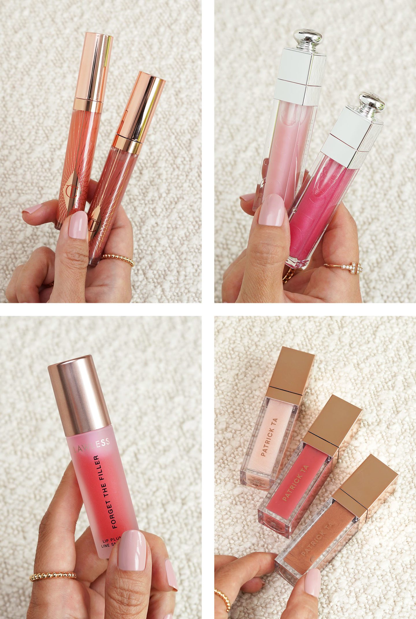 Best Lip Plumpers Charlotte Tilbury, Dior, Lawless and PatrickTa