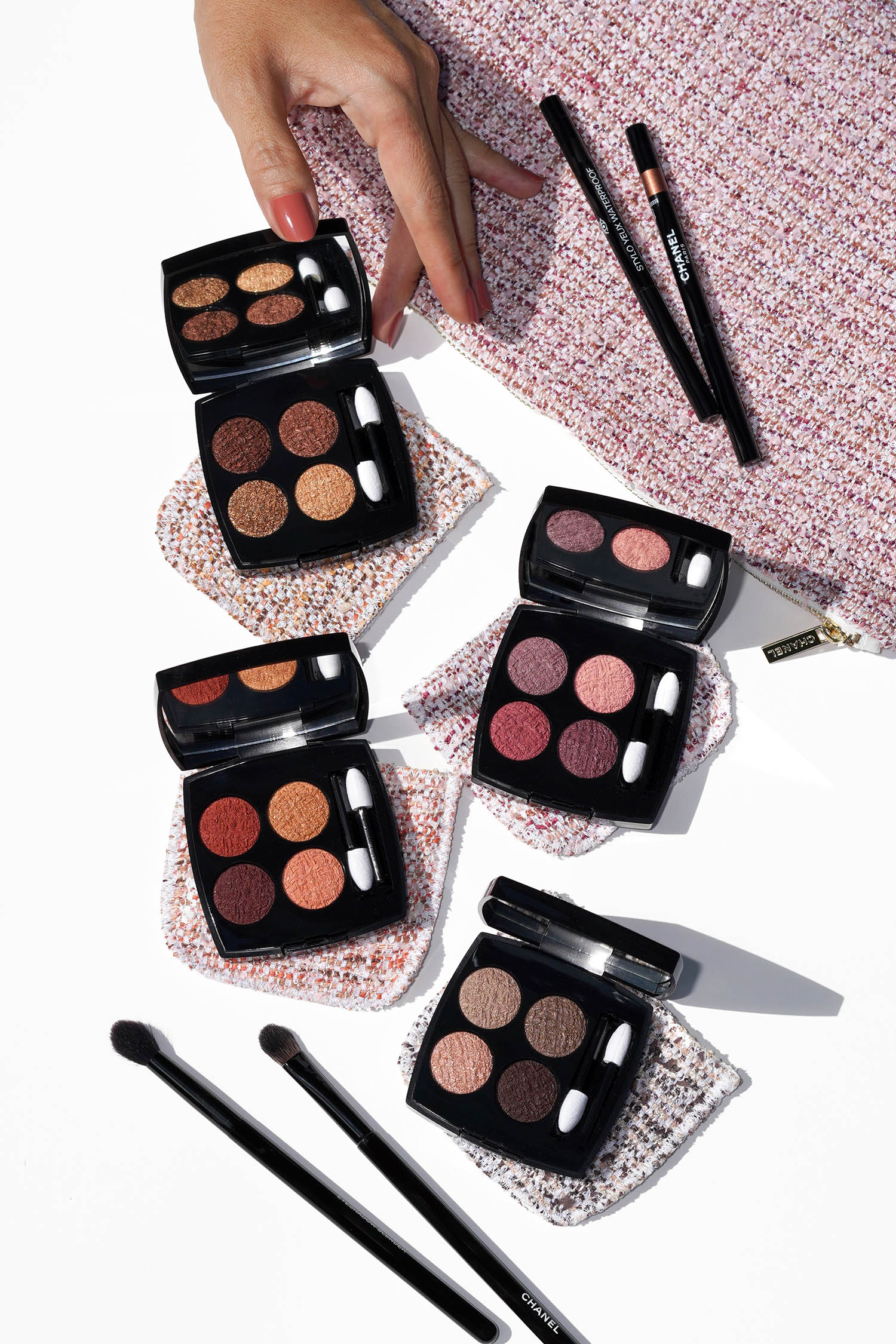 Chanel Beauty's Les 4 Ombres Tweed, Three Ways - Grazia