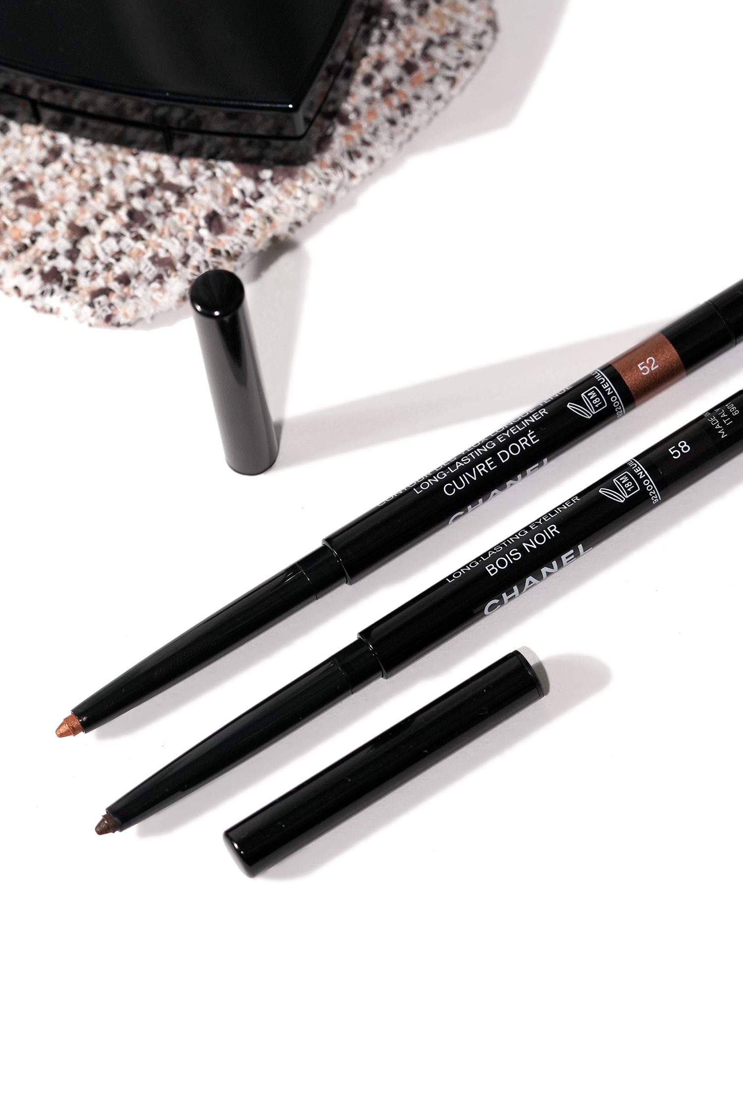 Chanel Smoky Grey 905 and Marron Glacé 906 Stylo Yeux Waterproof Eyeliners