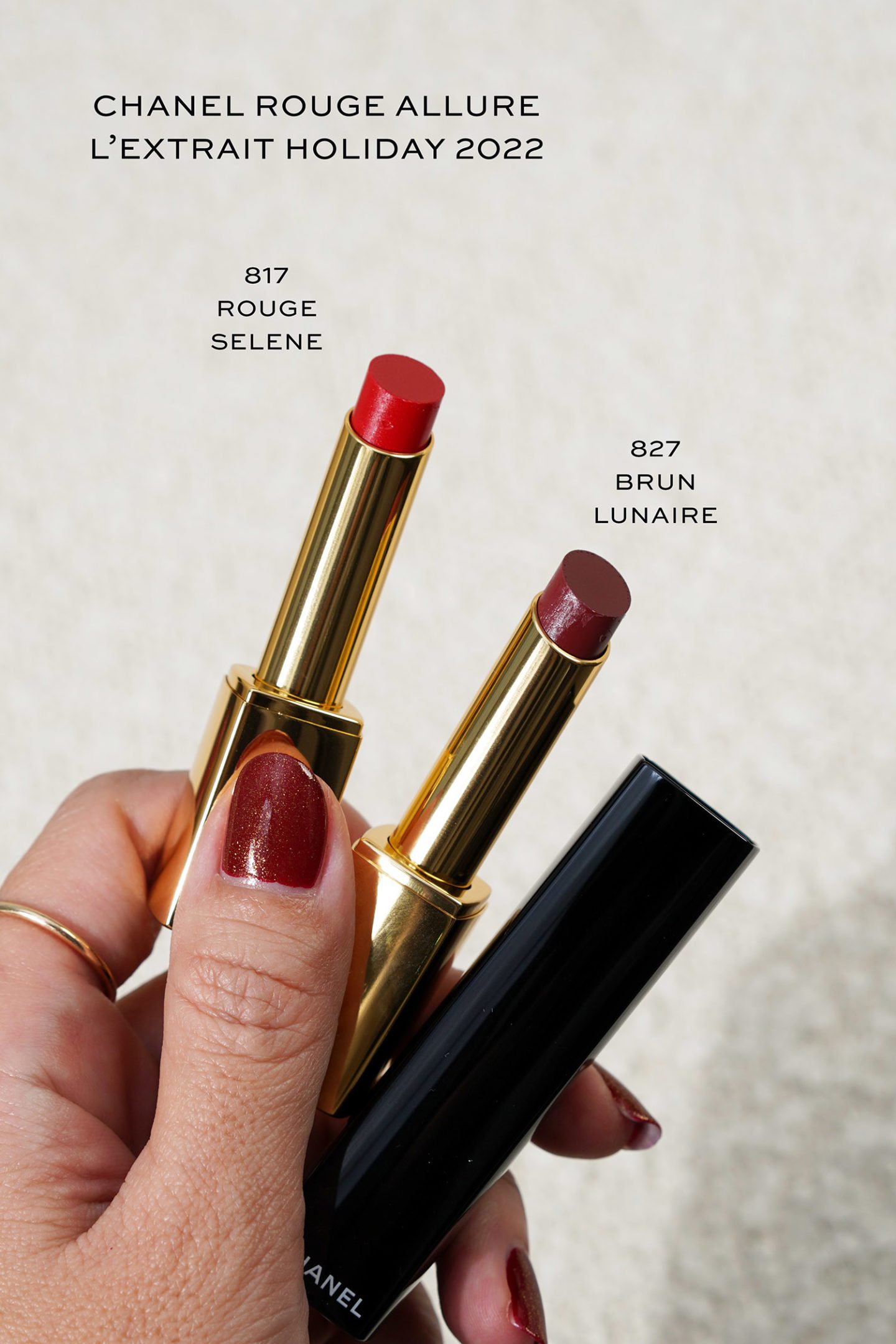 Chanel Rouge Allure L’Extrait Lipsticks 